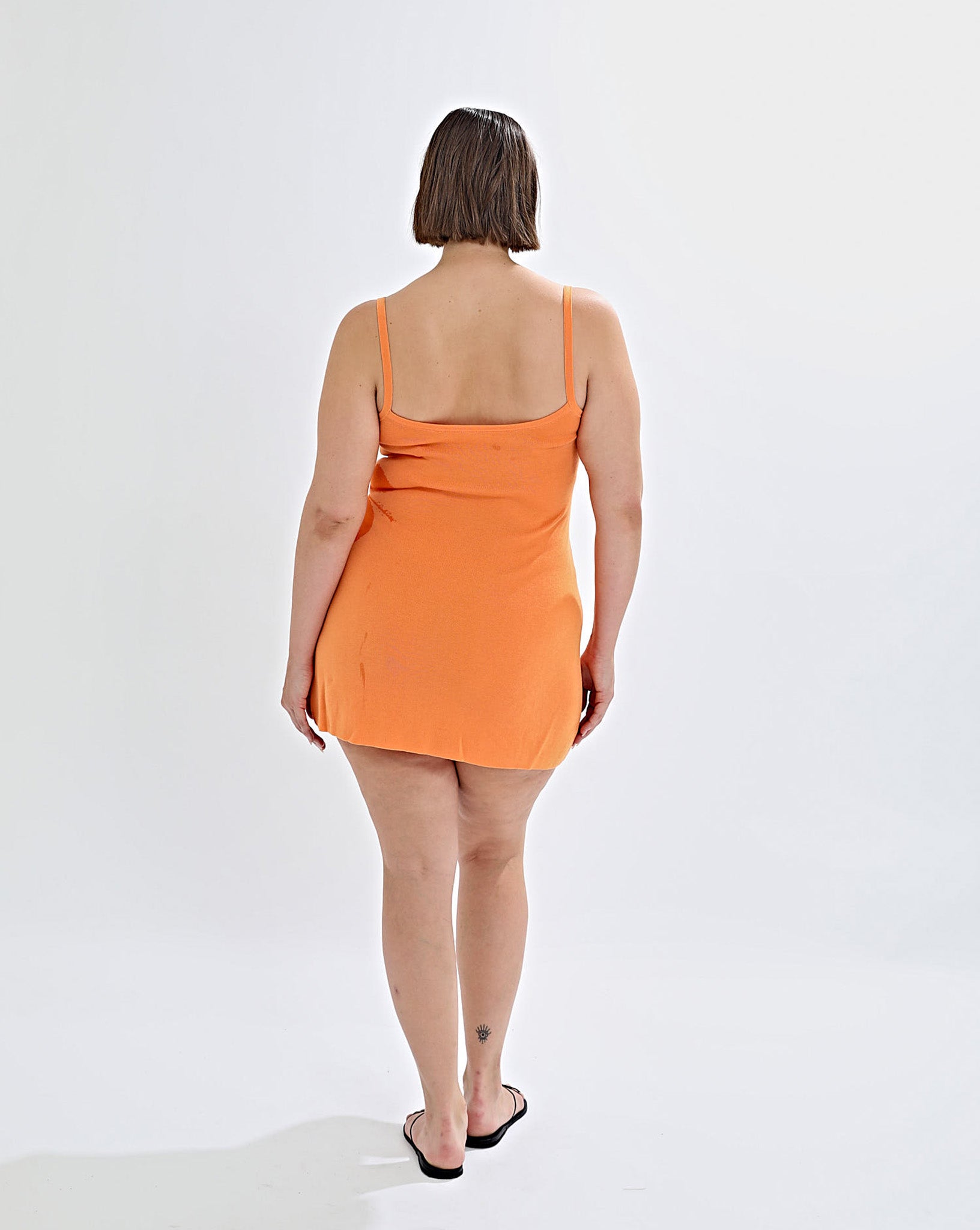 Mali Knit Dress Orange