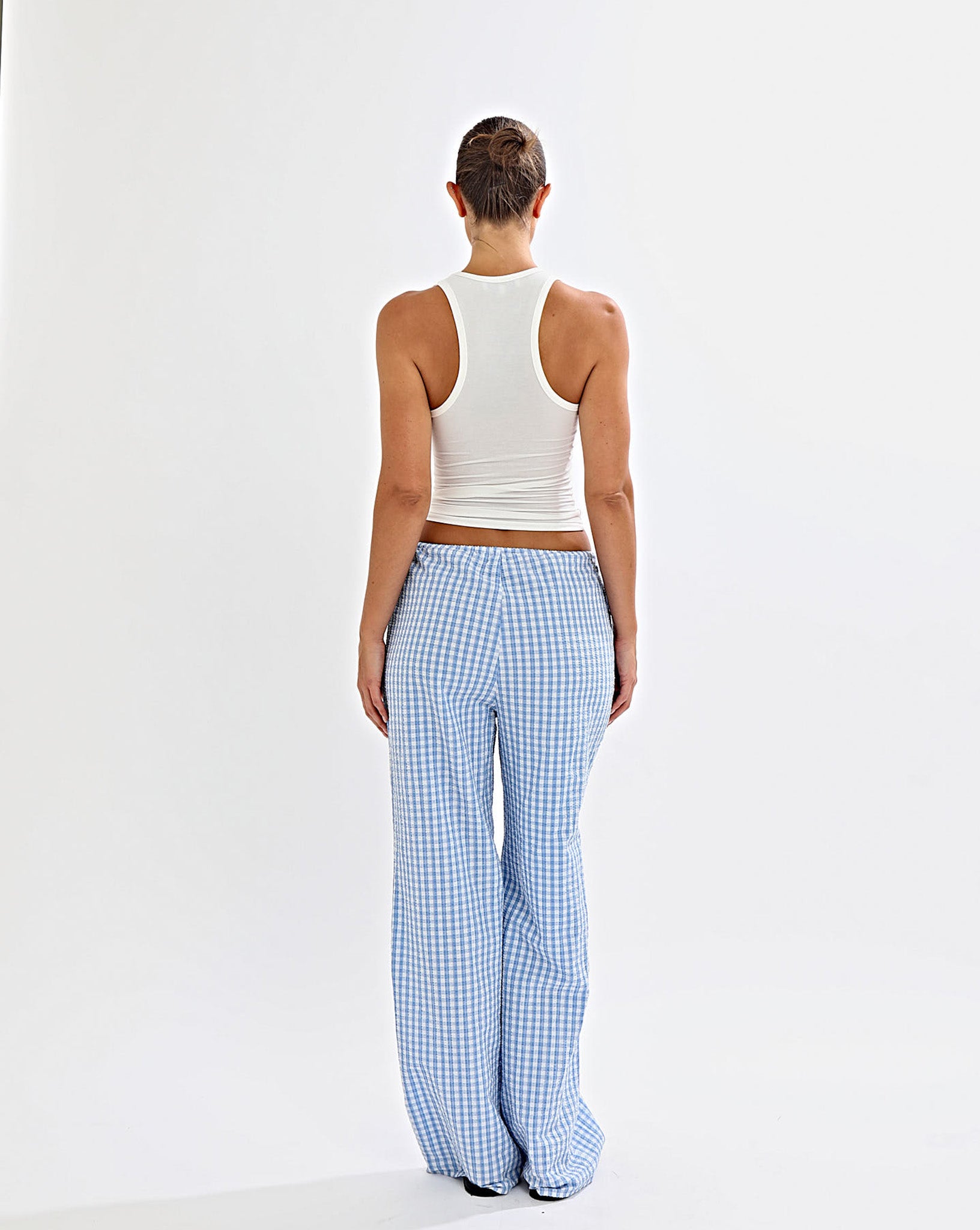 Lila Pants Blue Gingham Regular/Tall