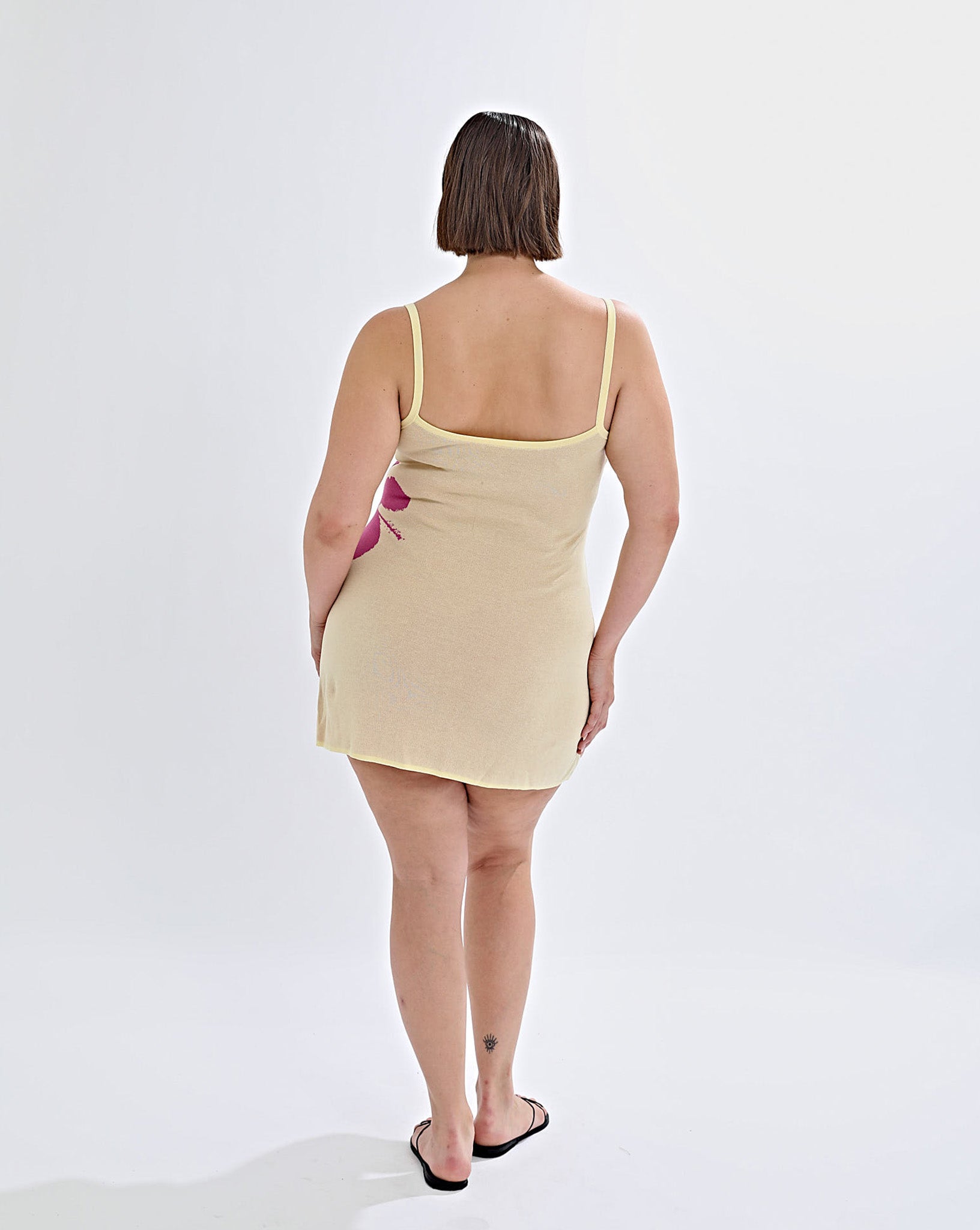 Mali Knit Dress Pale Yellow