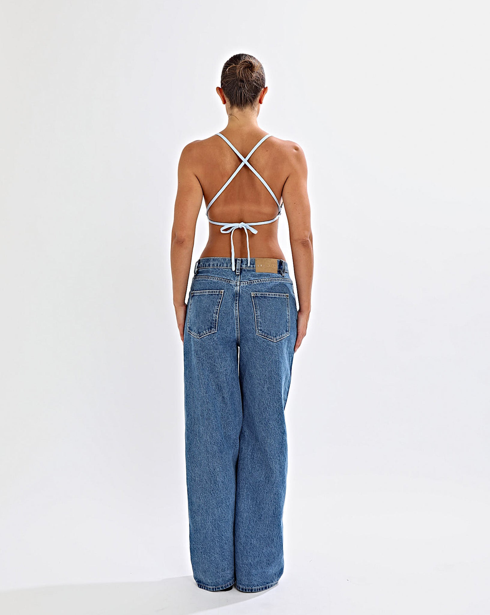 Lumi Knit Top Light Blue