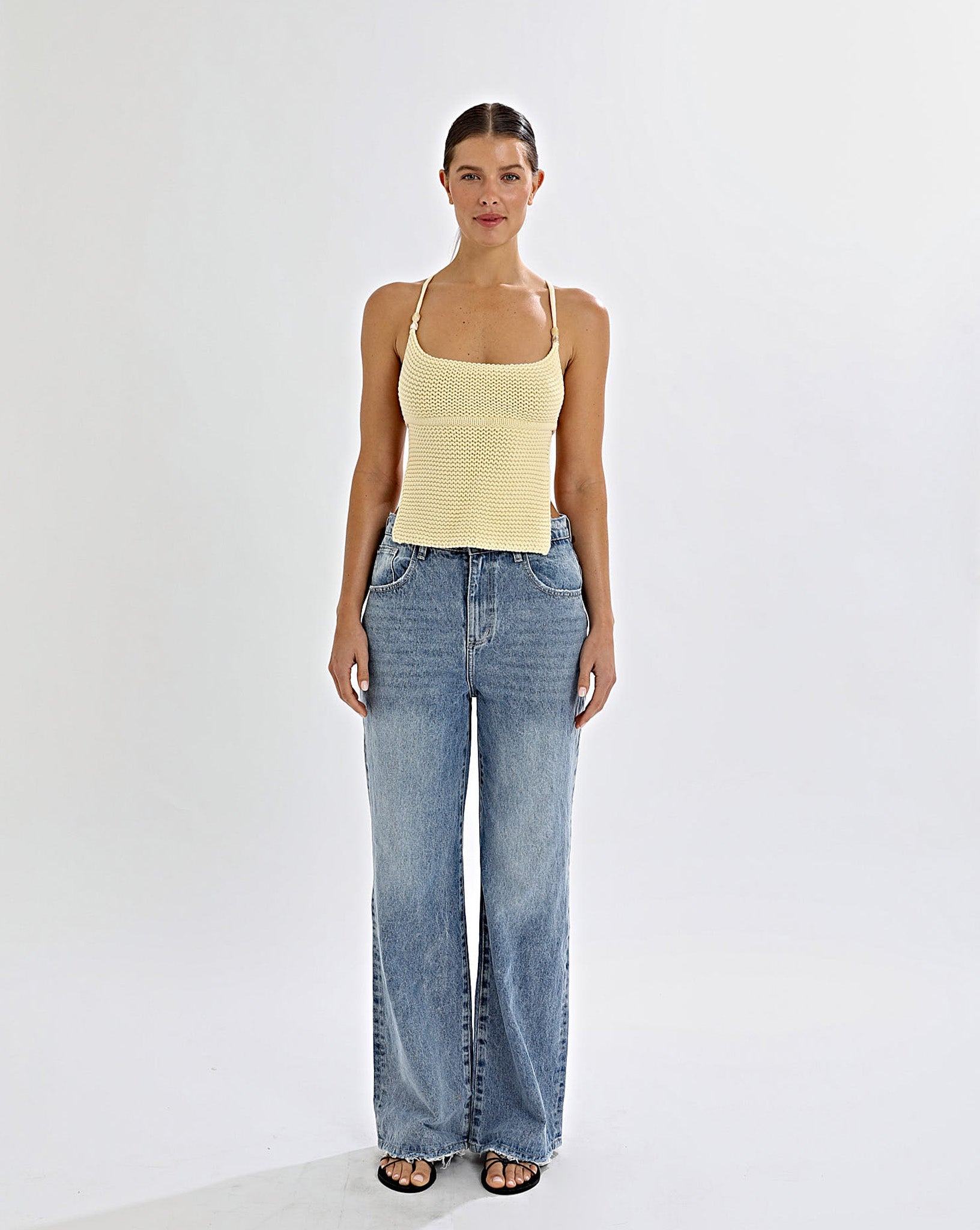 Lumi Knit Top Pale Yellow