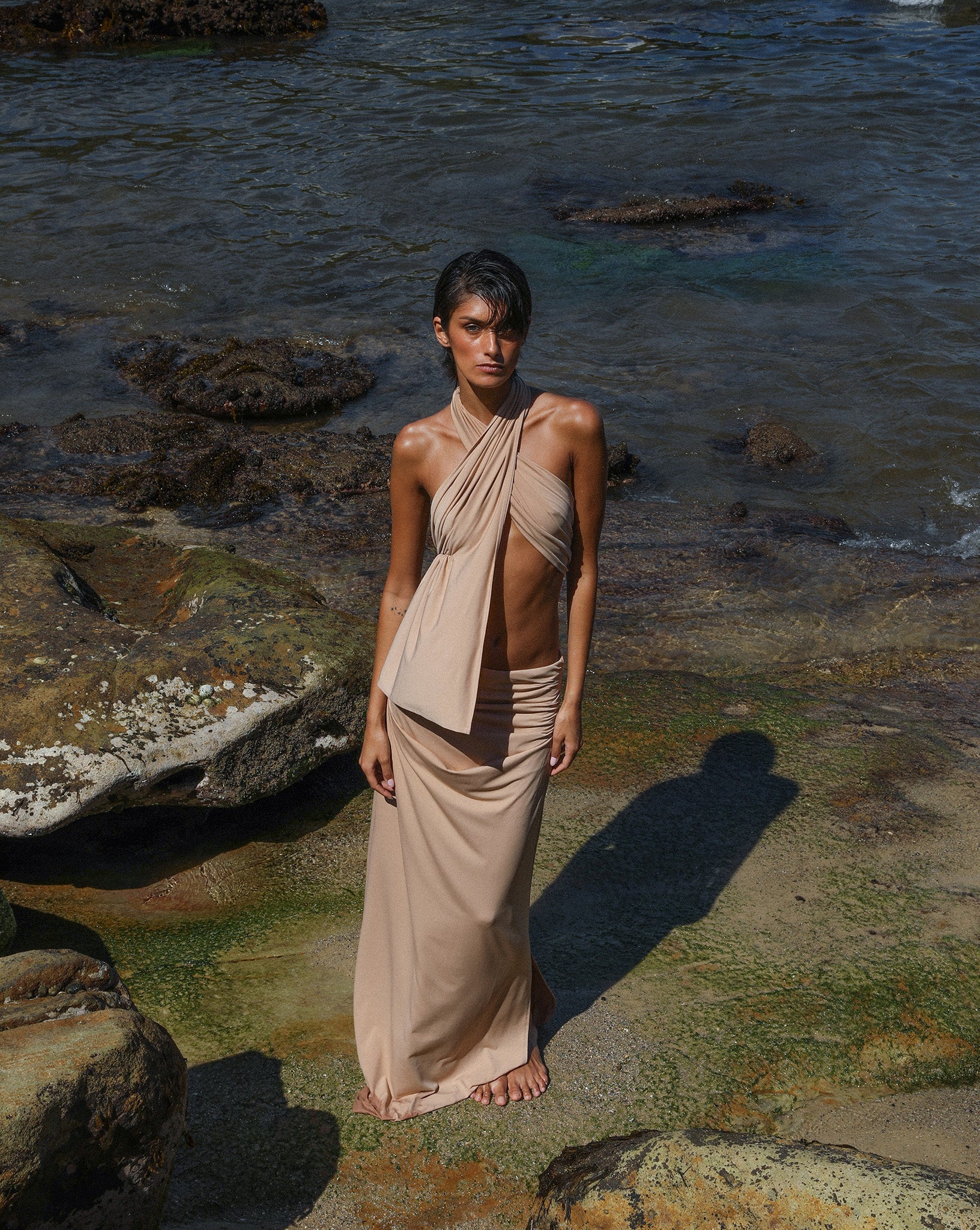 Pamela Wrap Top Biscuit