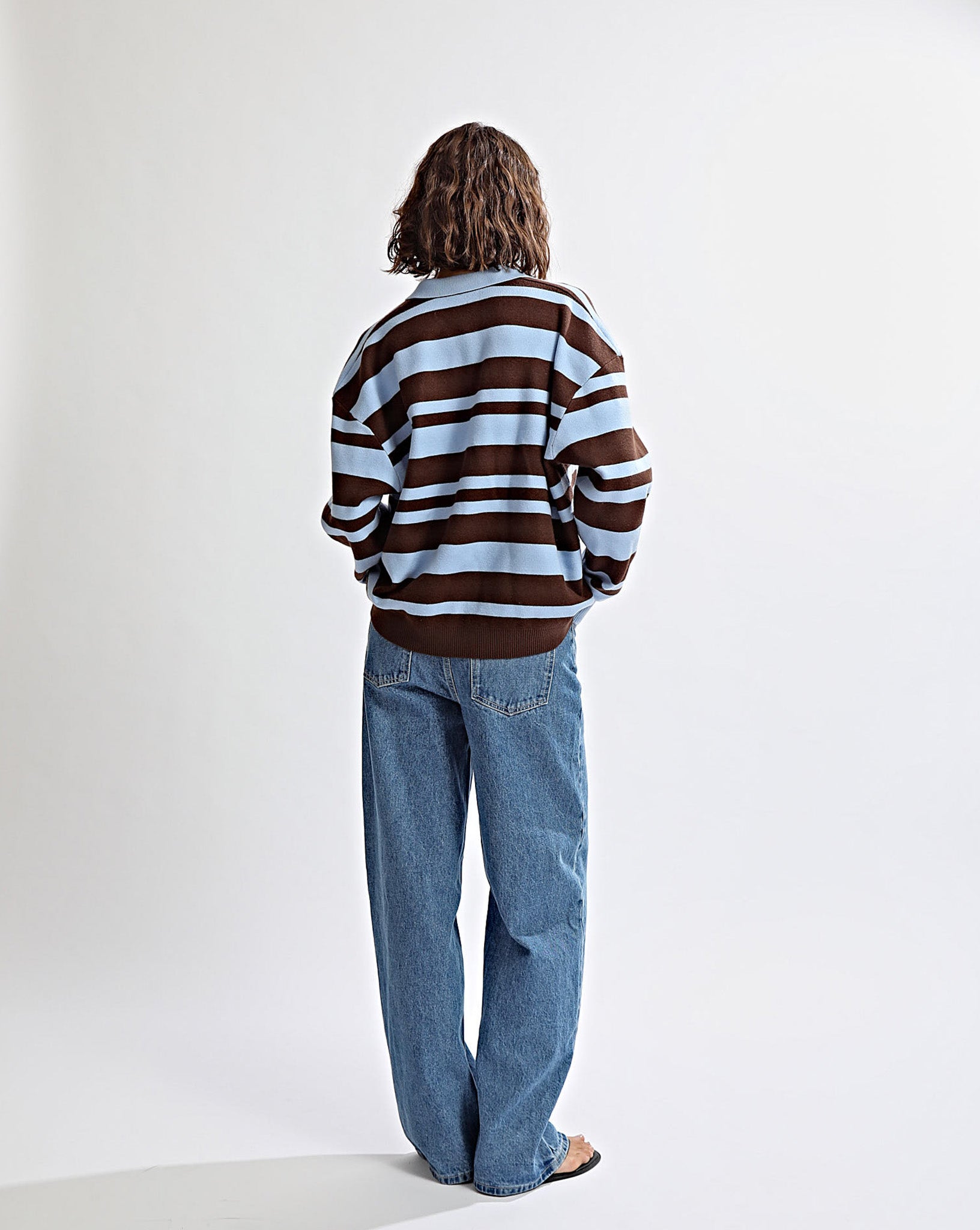 Cody Knit Jersey Blue/Brown