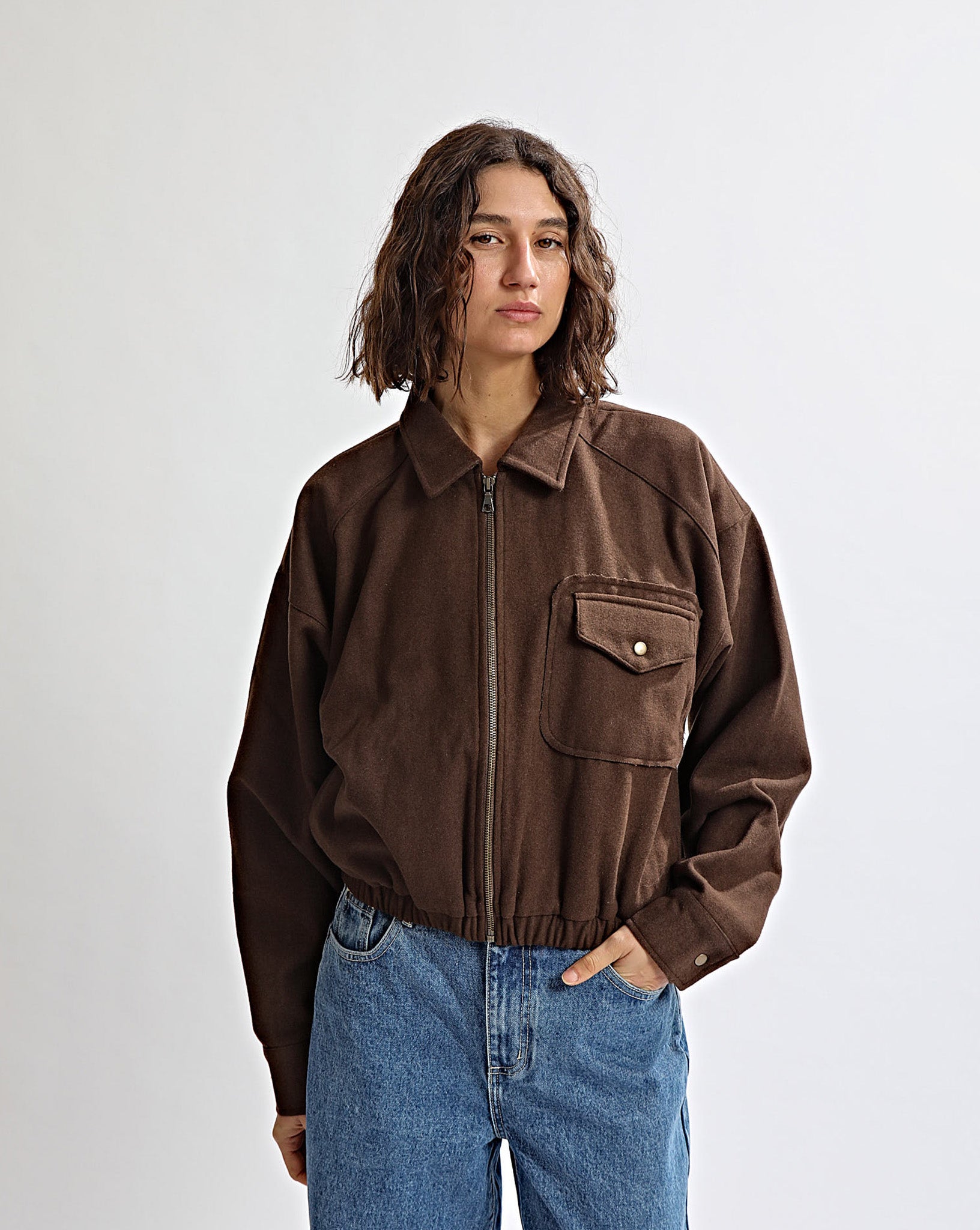 Danny Bomber Jacket Chocolate
