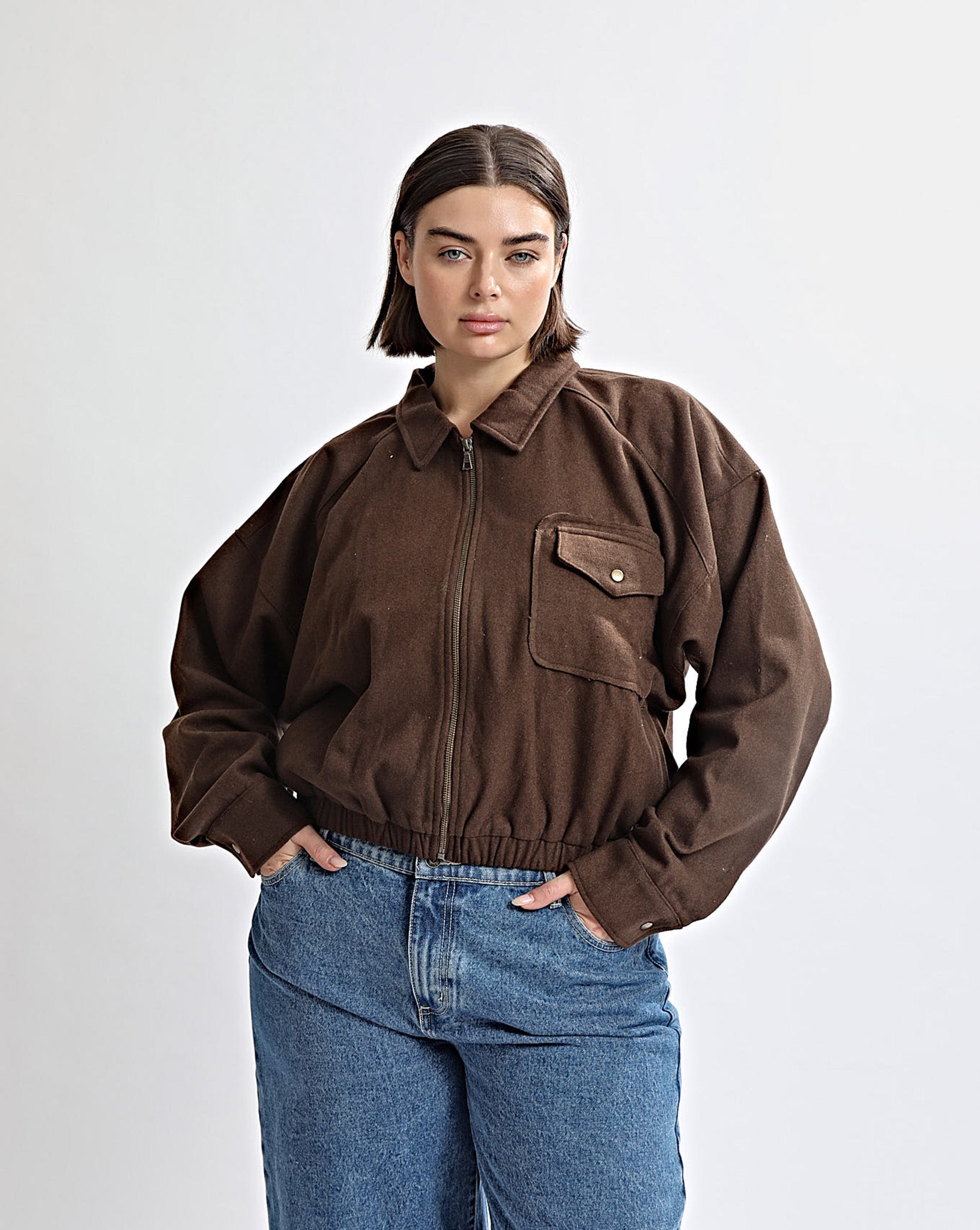 Danny Bomber Jacket Chocolate