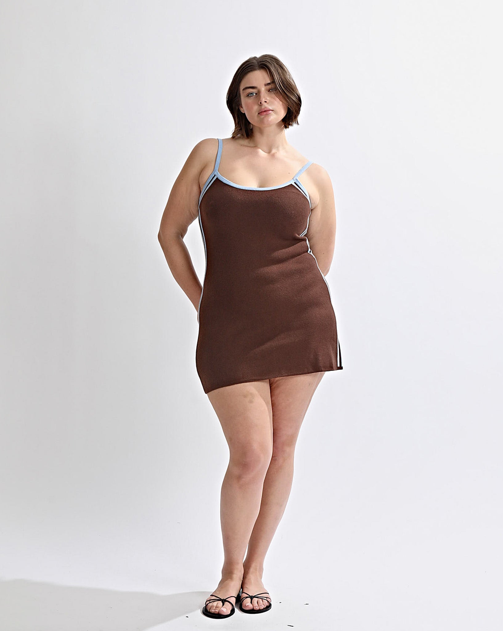 Cody Knit Dress Brown