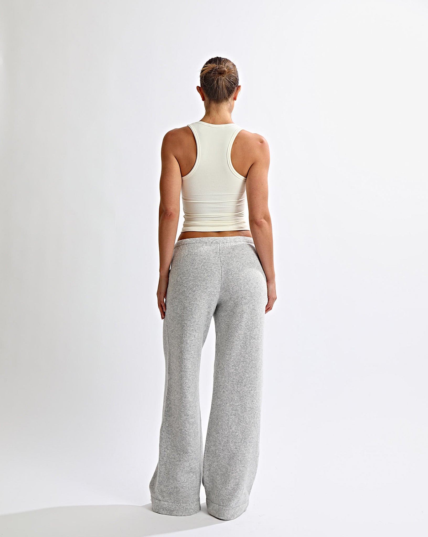 Leo Knit Pants Grey Marl Regular/Tall