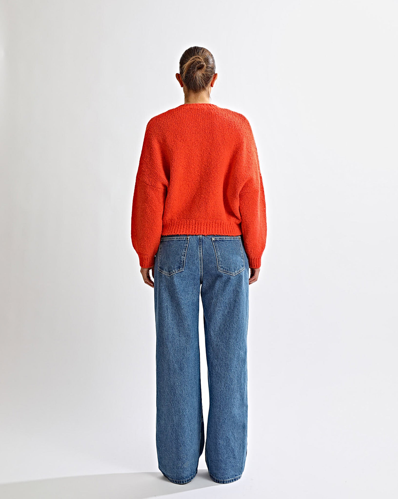 Elliot Knit Zip Jumper Red Marl