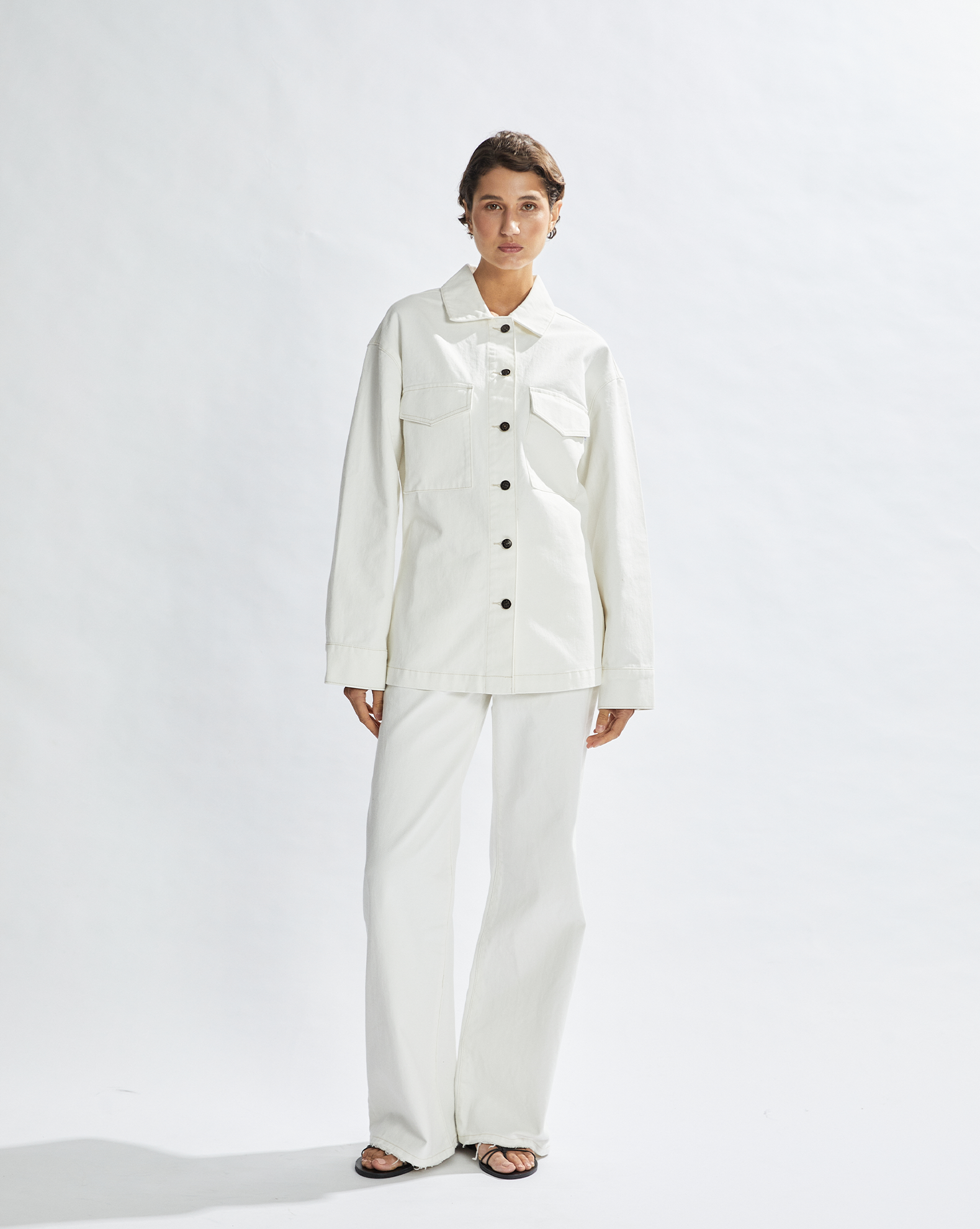 Harley Denim Shirt White