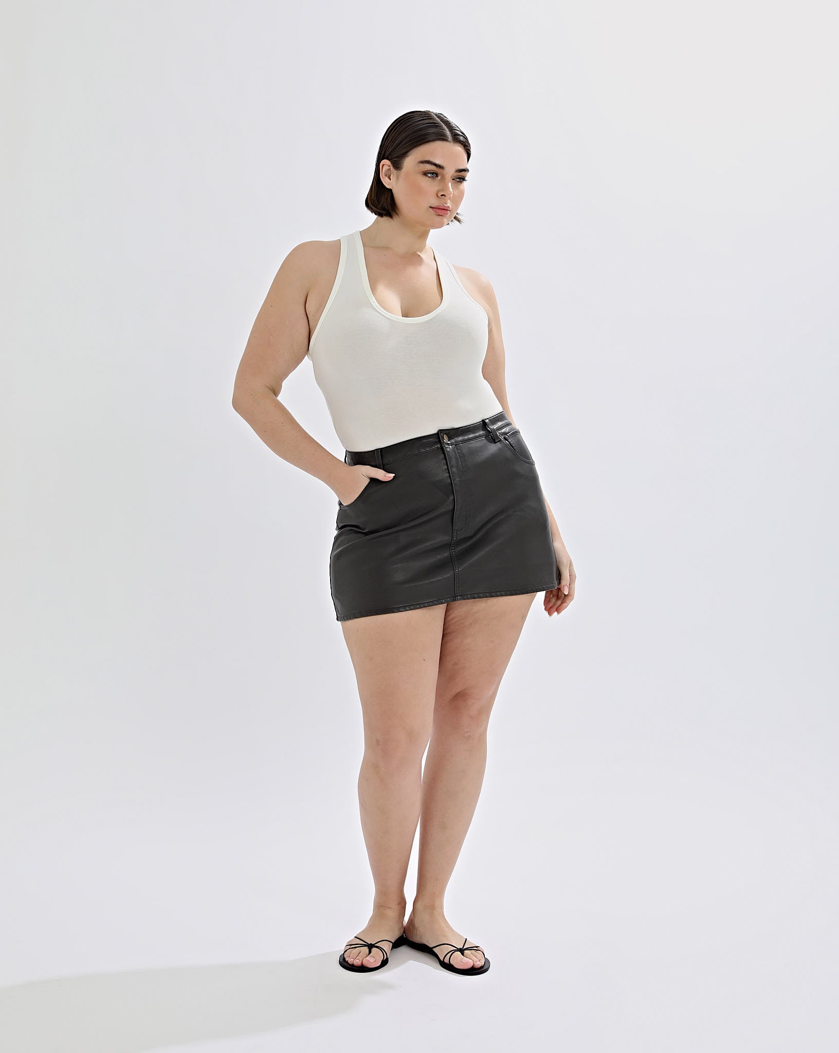 Adrian Mini Skirt Vintage Black
