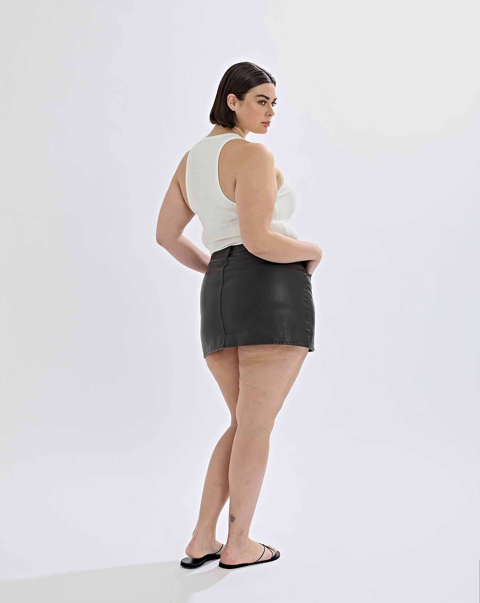 Adrian Mini Skirt Vintage Black