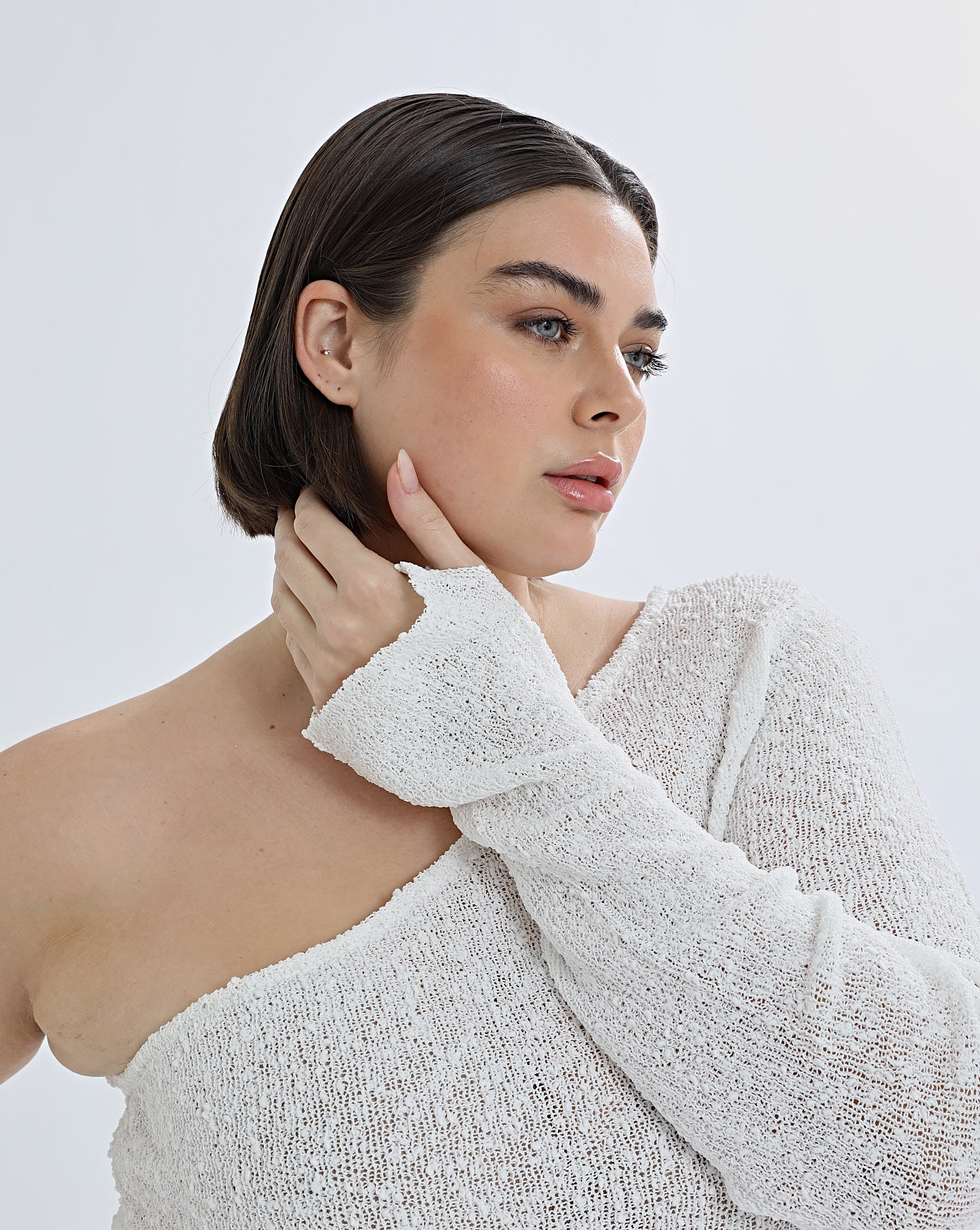 Sloane Knit Top White