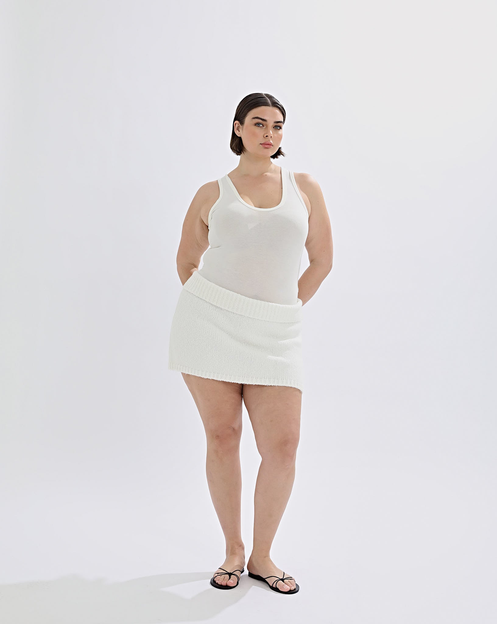 Bimmi Knit Skirt Cream