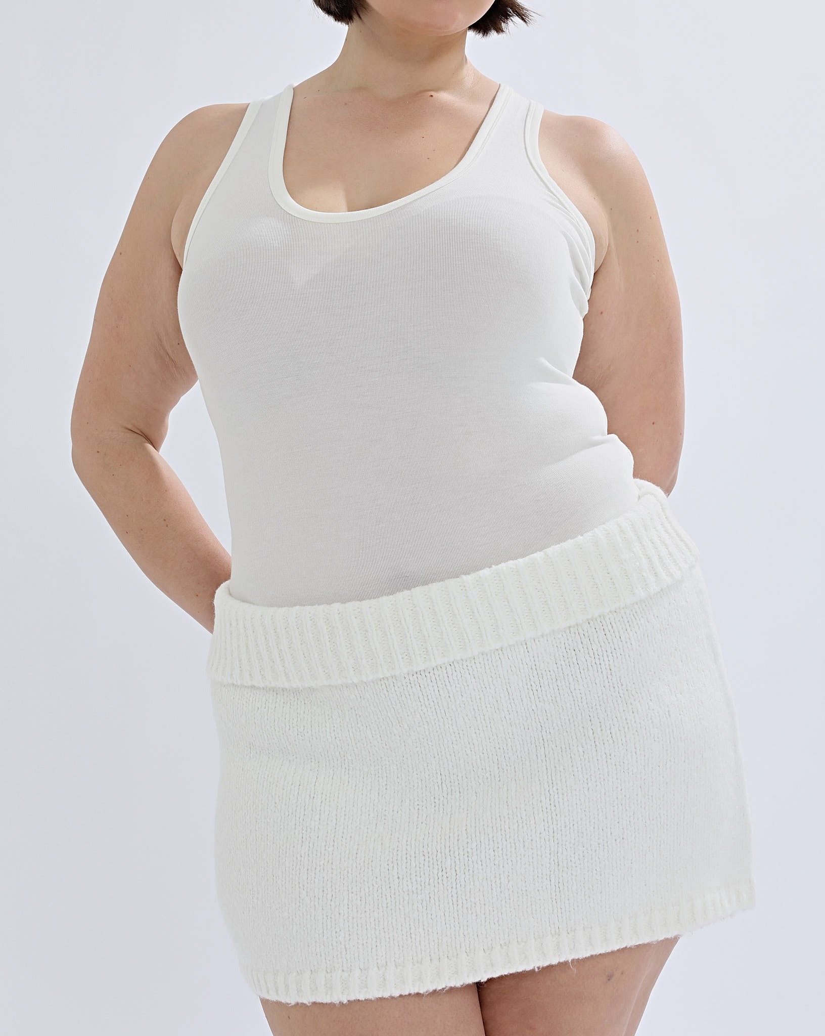 Bimmi Knit Skirt Cream