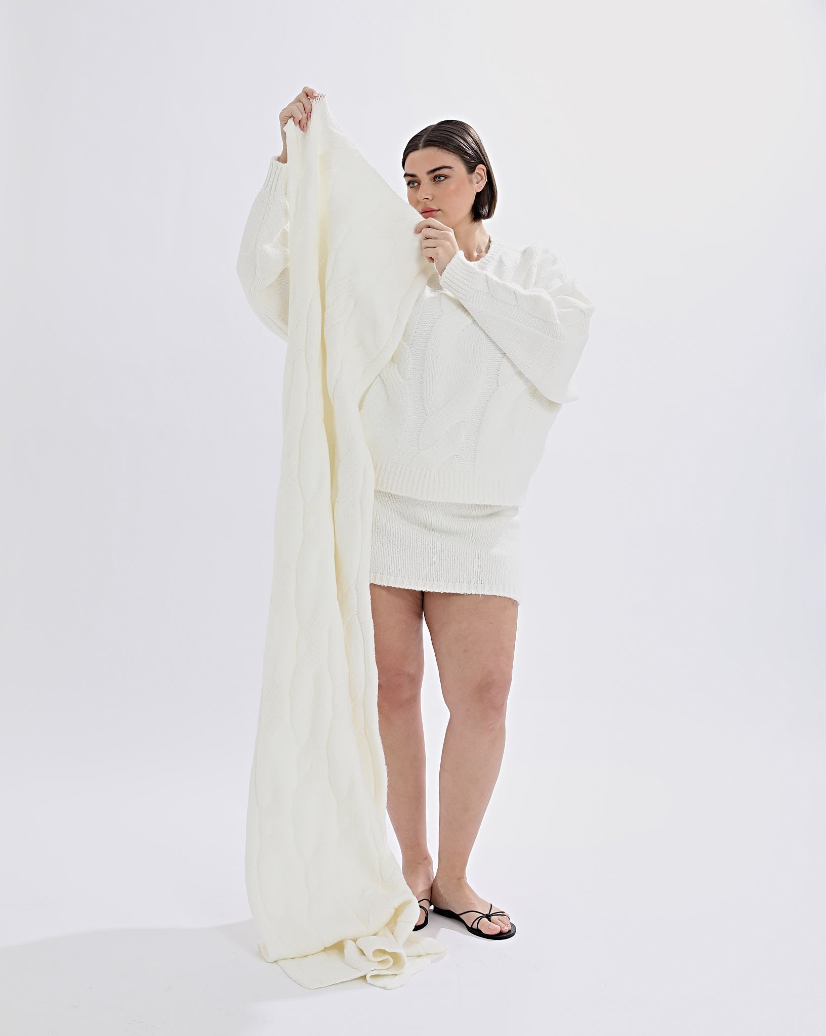 Bimmi Knit Scarf Cream