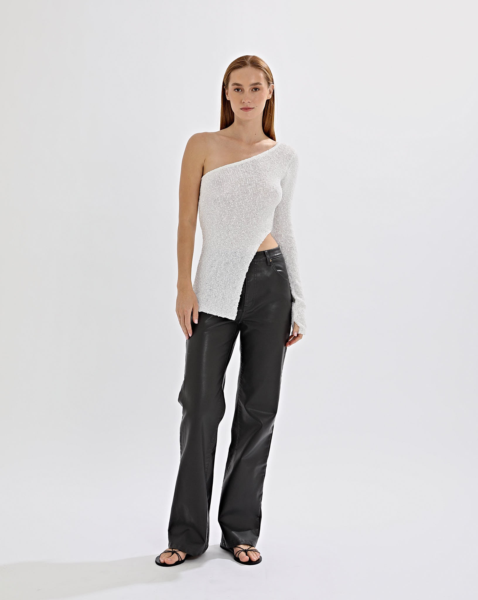 Sloane Knit Top White