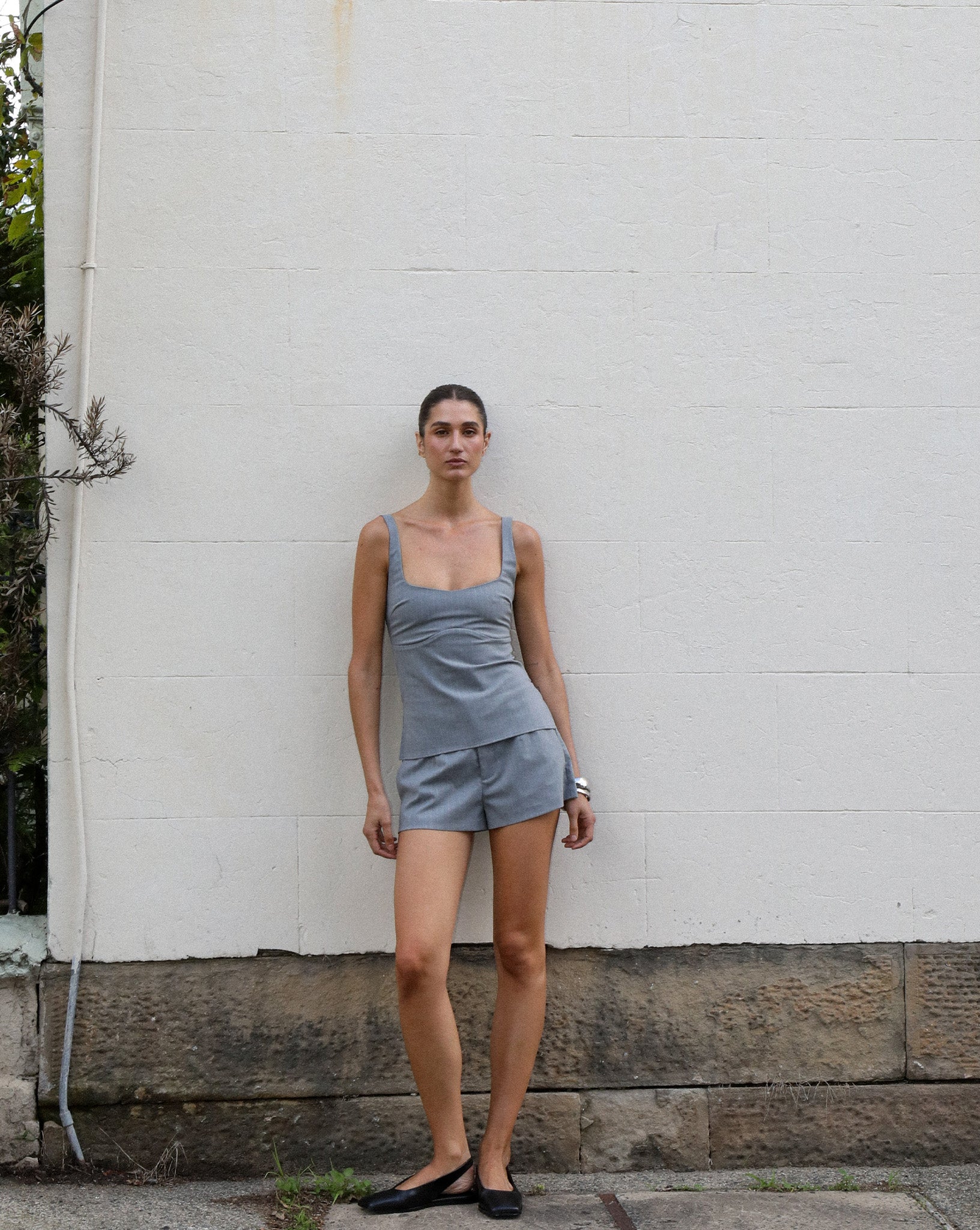 Luca Shorts Grey Stripe