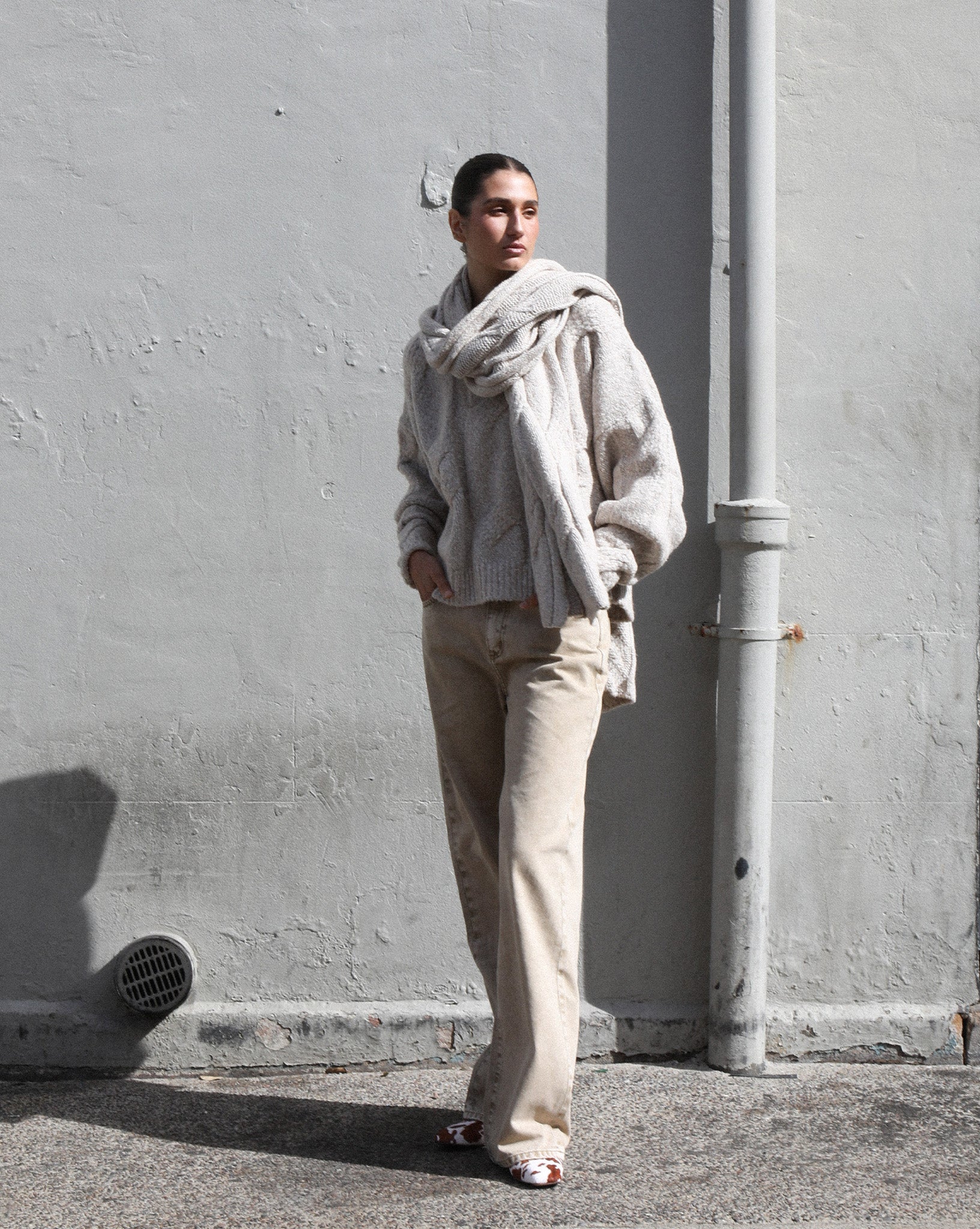 Bimmi Knit Jumper Beige