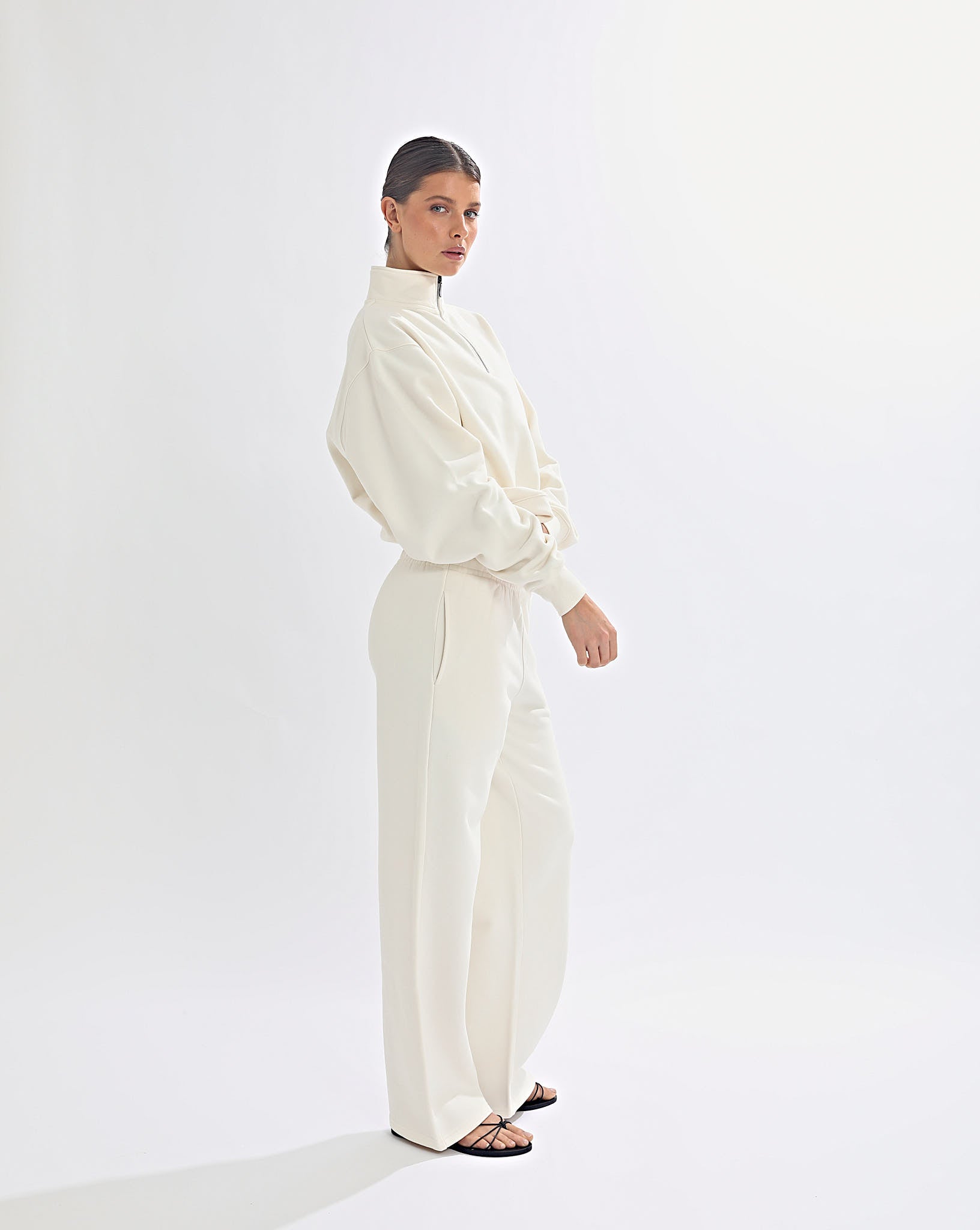 Alfie Zip Jumper Cream