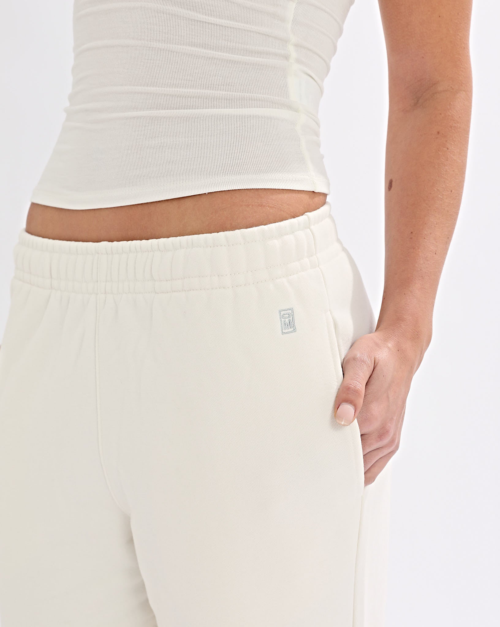 Alfie Trackpant Cream Cropped