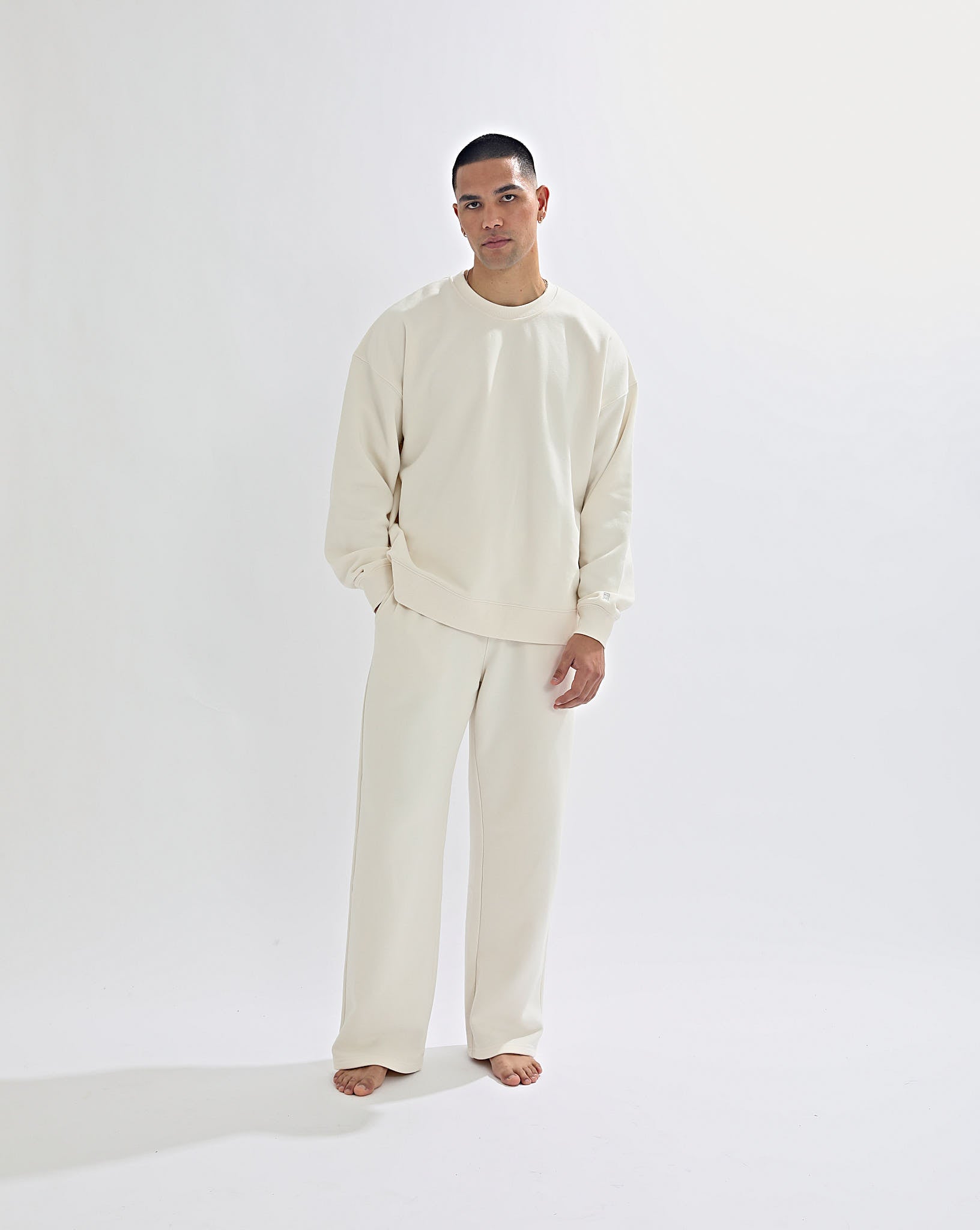 Alfie Crew Neck Cream