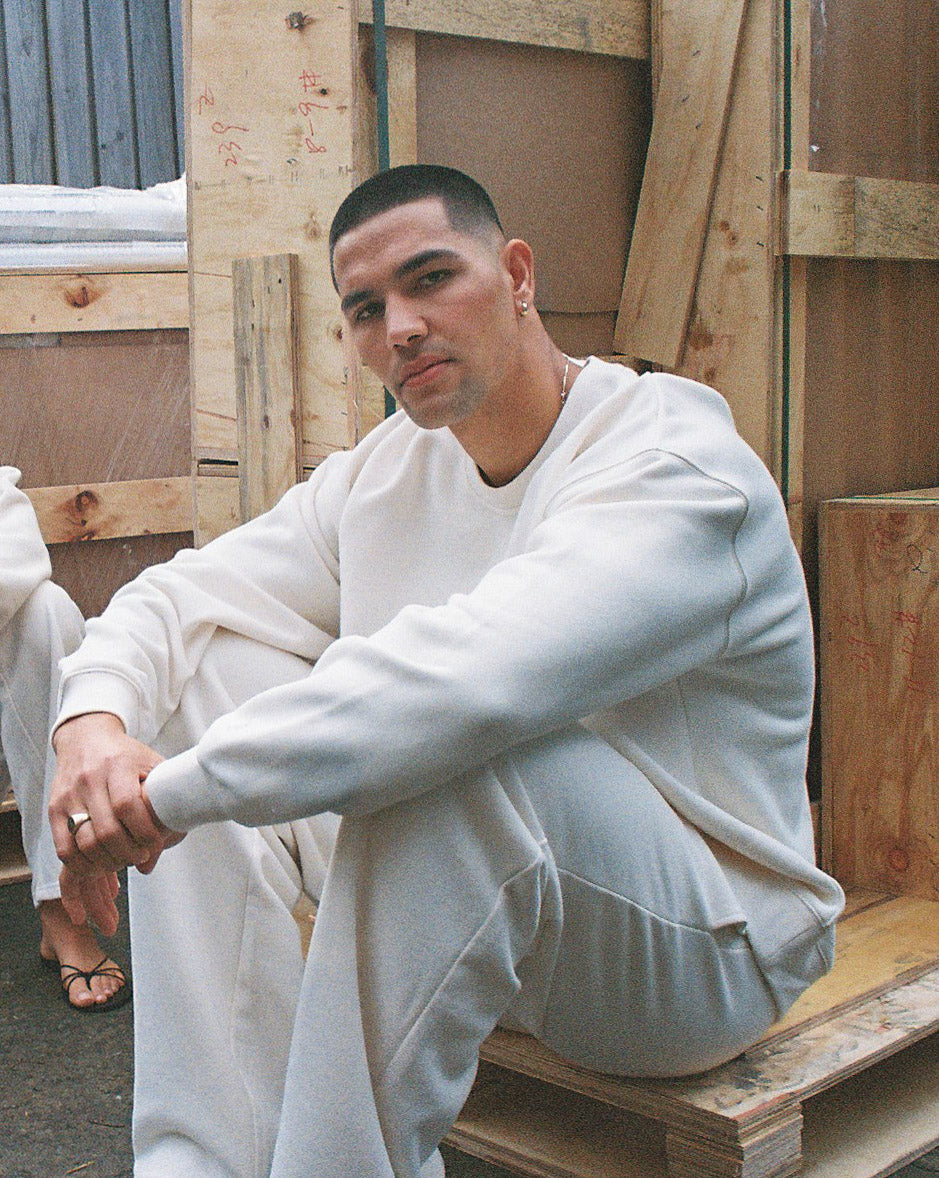 Alfie Crew Neck Cream