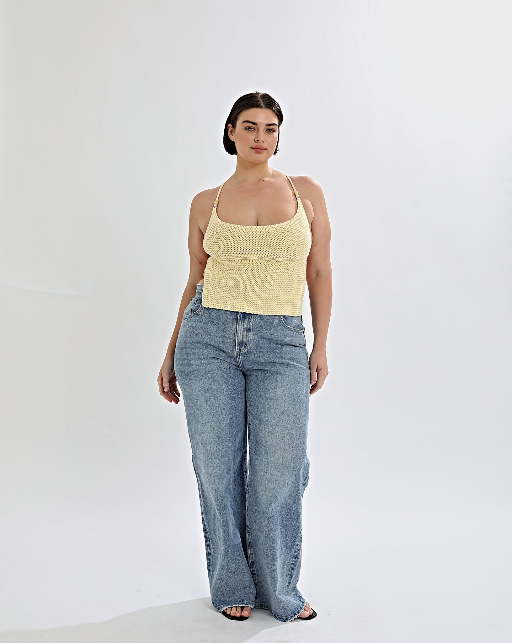 Lumi Knit Top Pale Yellow