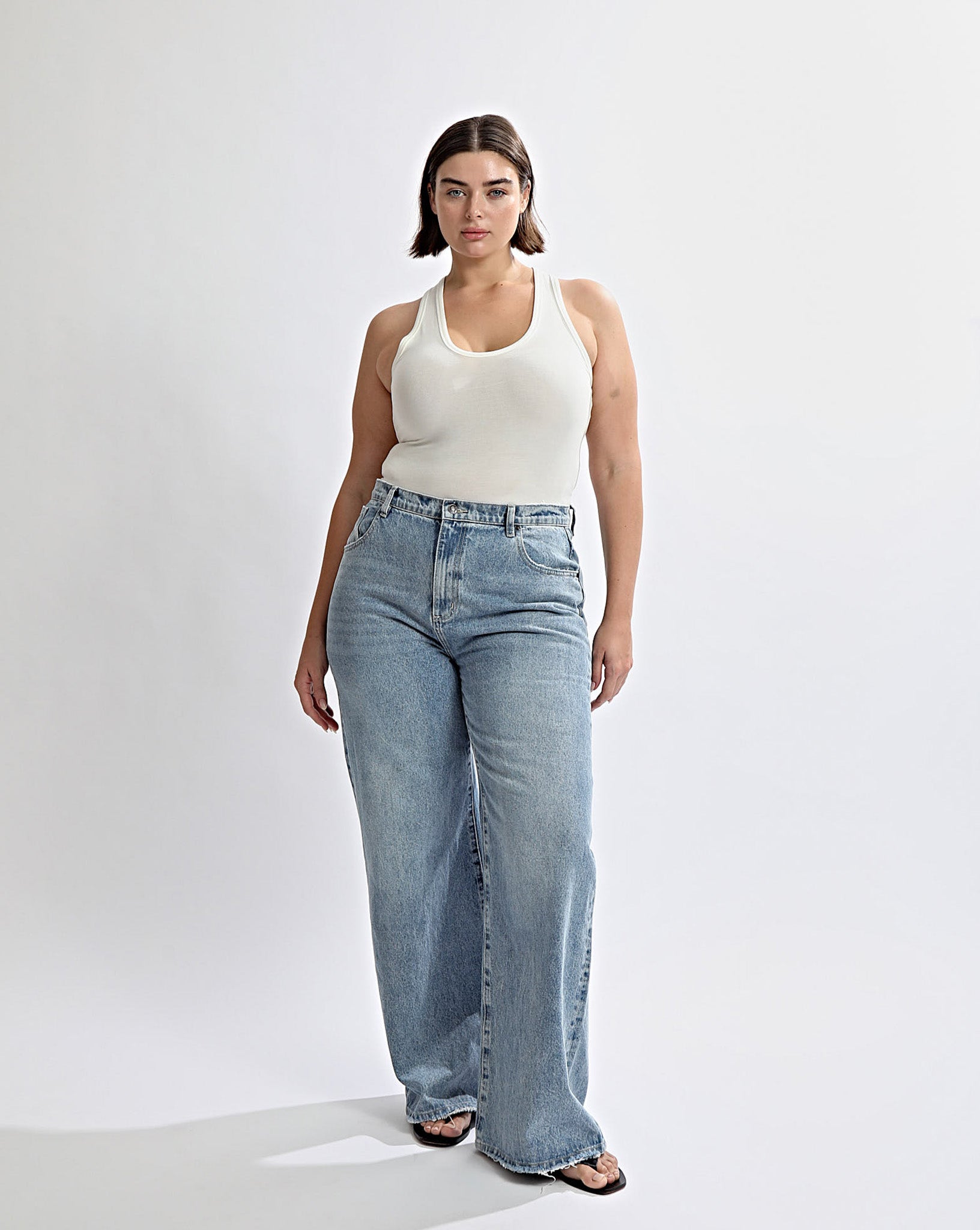 Harley High Rise Jeans Mid Blue