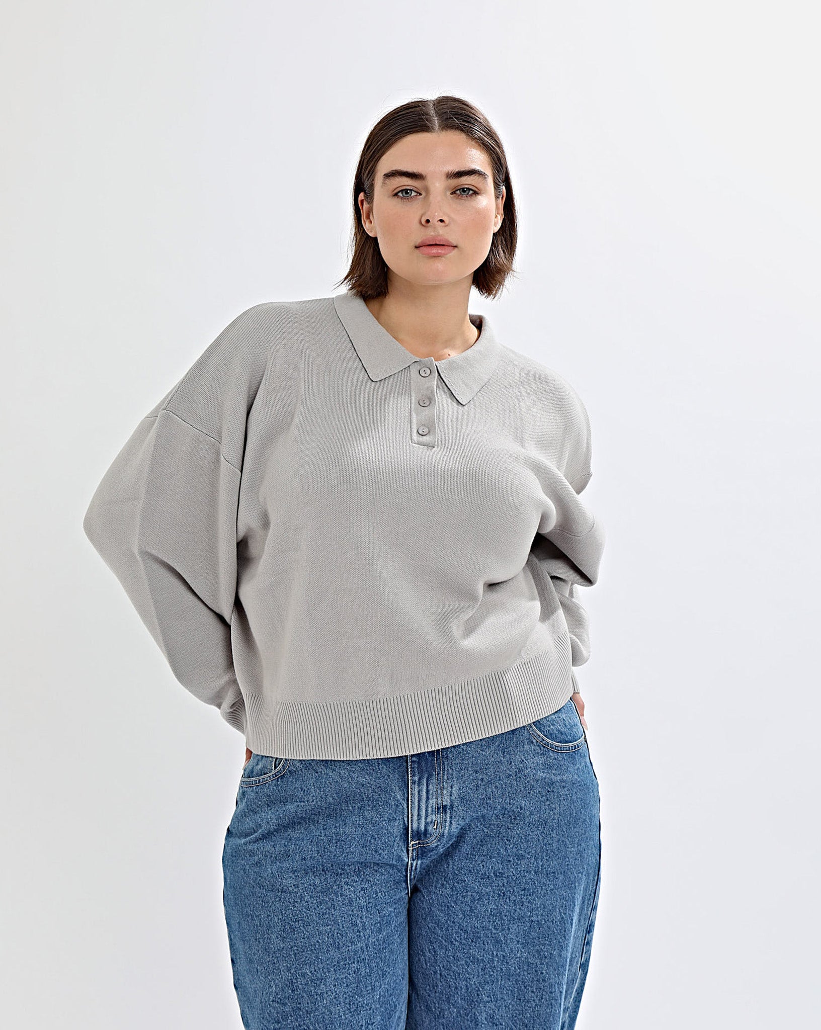 Henri Knit Jersey Light Grey