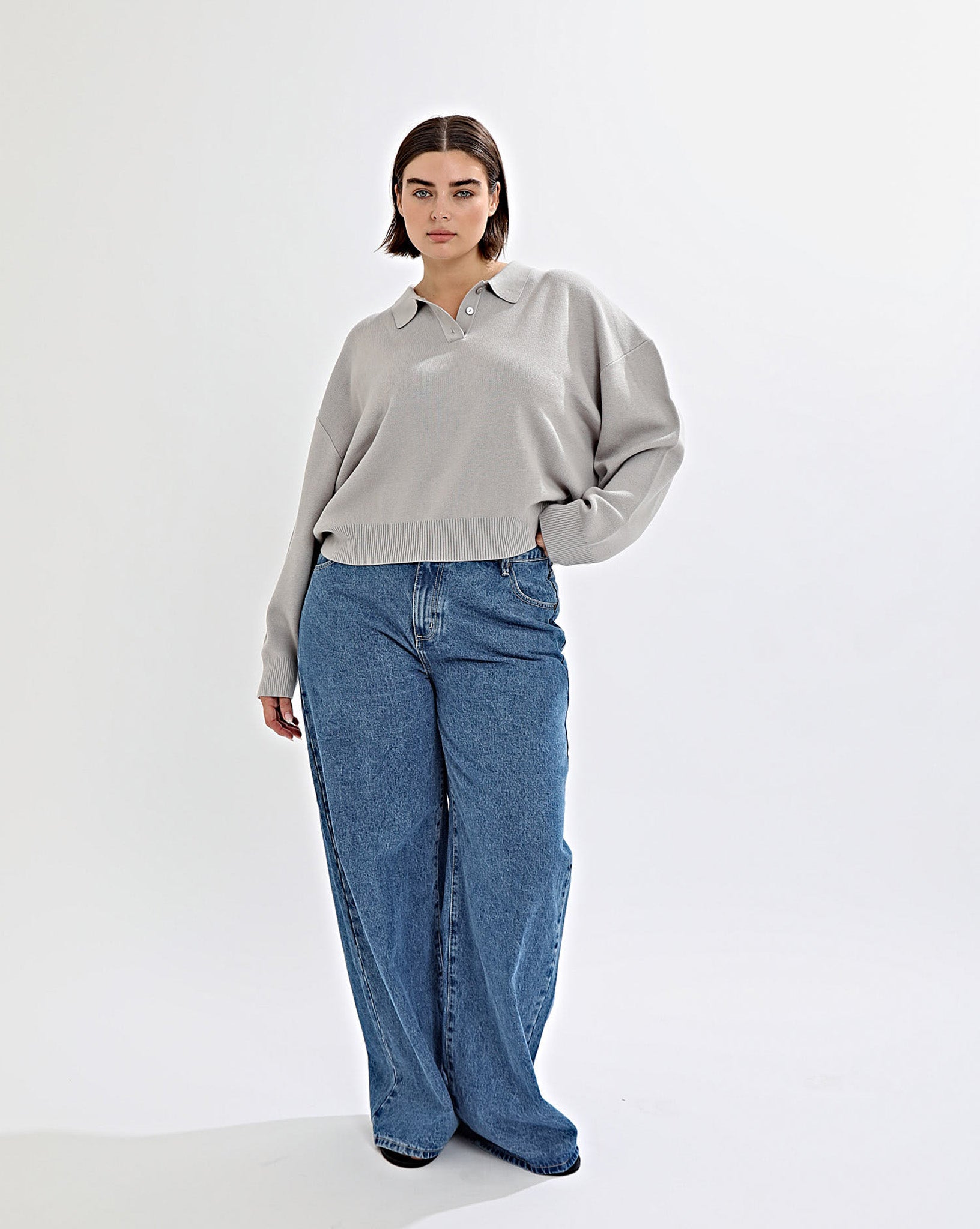 Henri Knit Jersey Light Grey