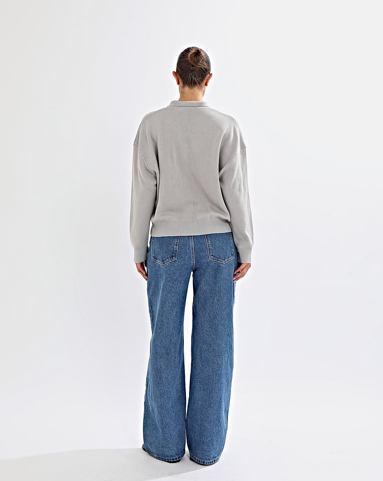 Henri Knit Jersey Light Grey