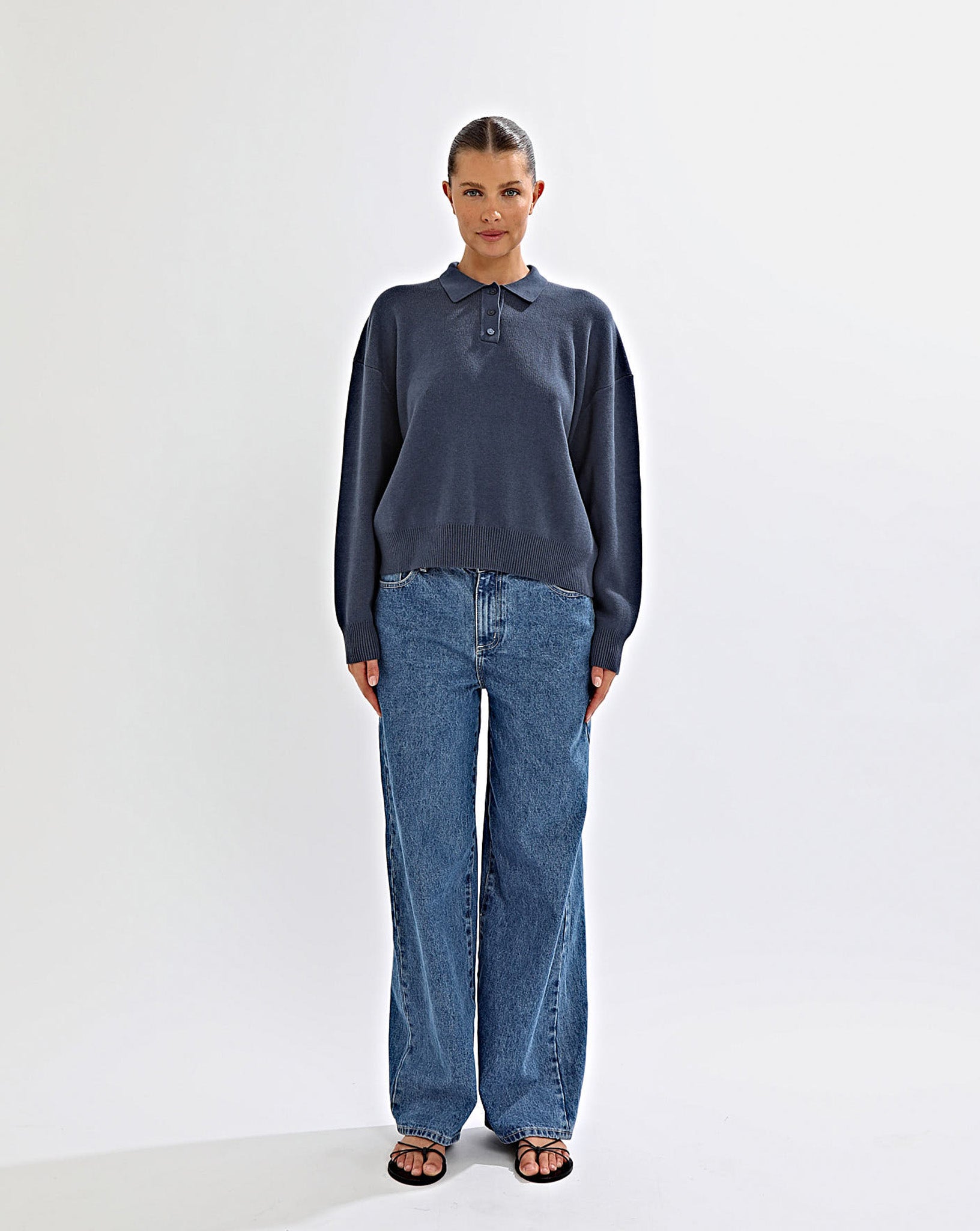 Henri Knit Jersey Navy