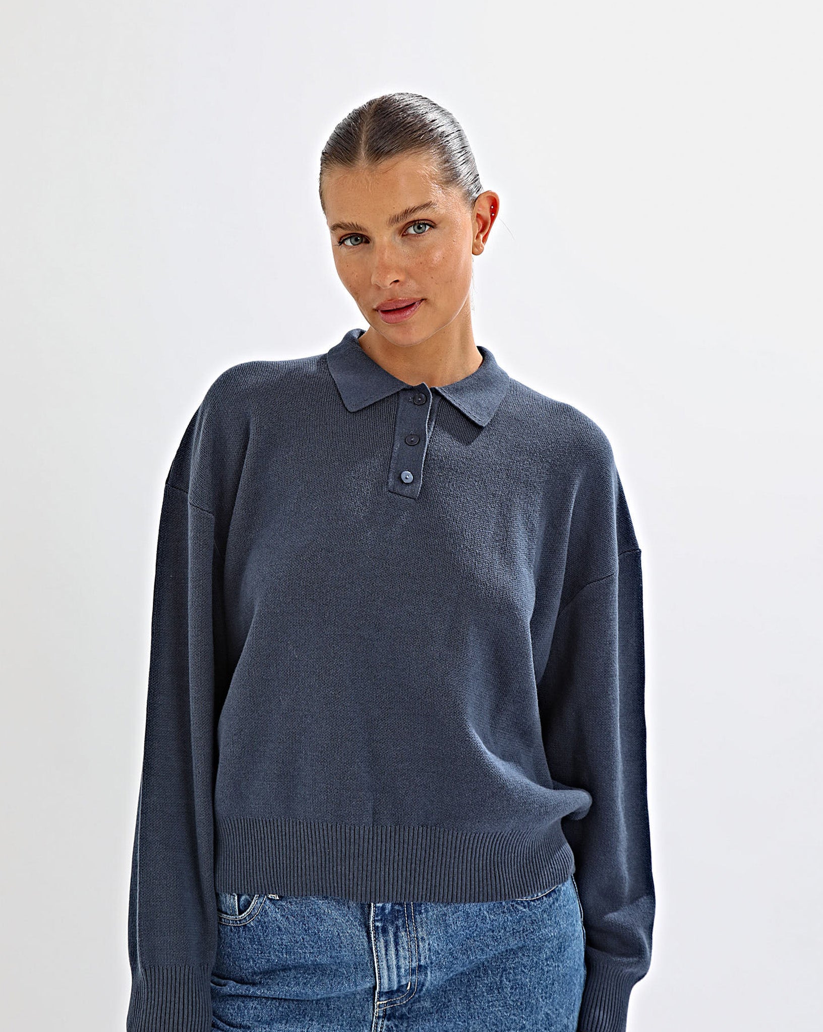 Henri Knit Jersey Navy