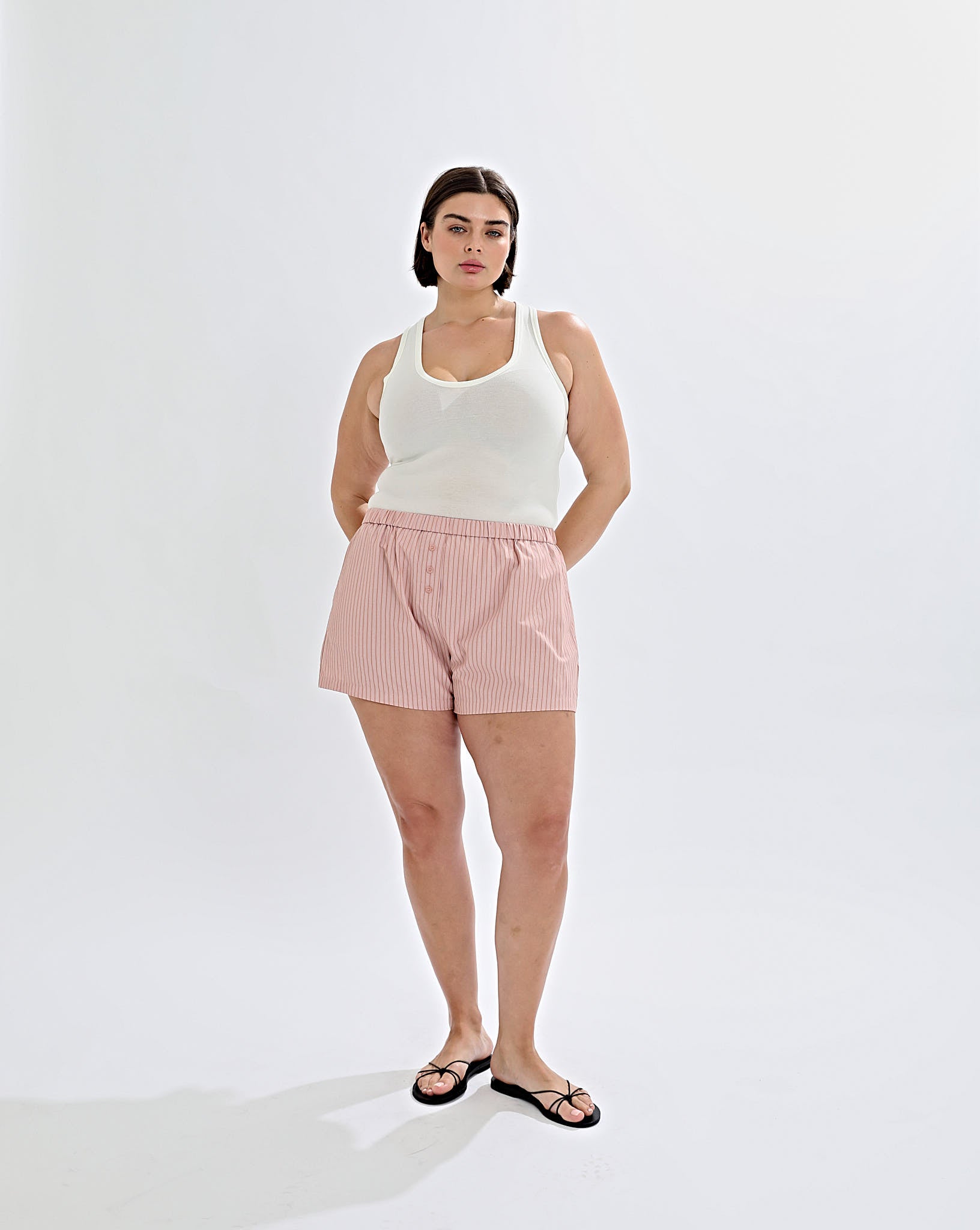 Rowan Shorts Pink Stripe