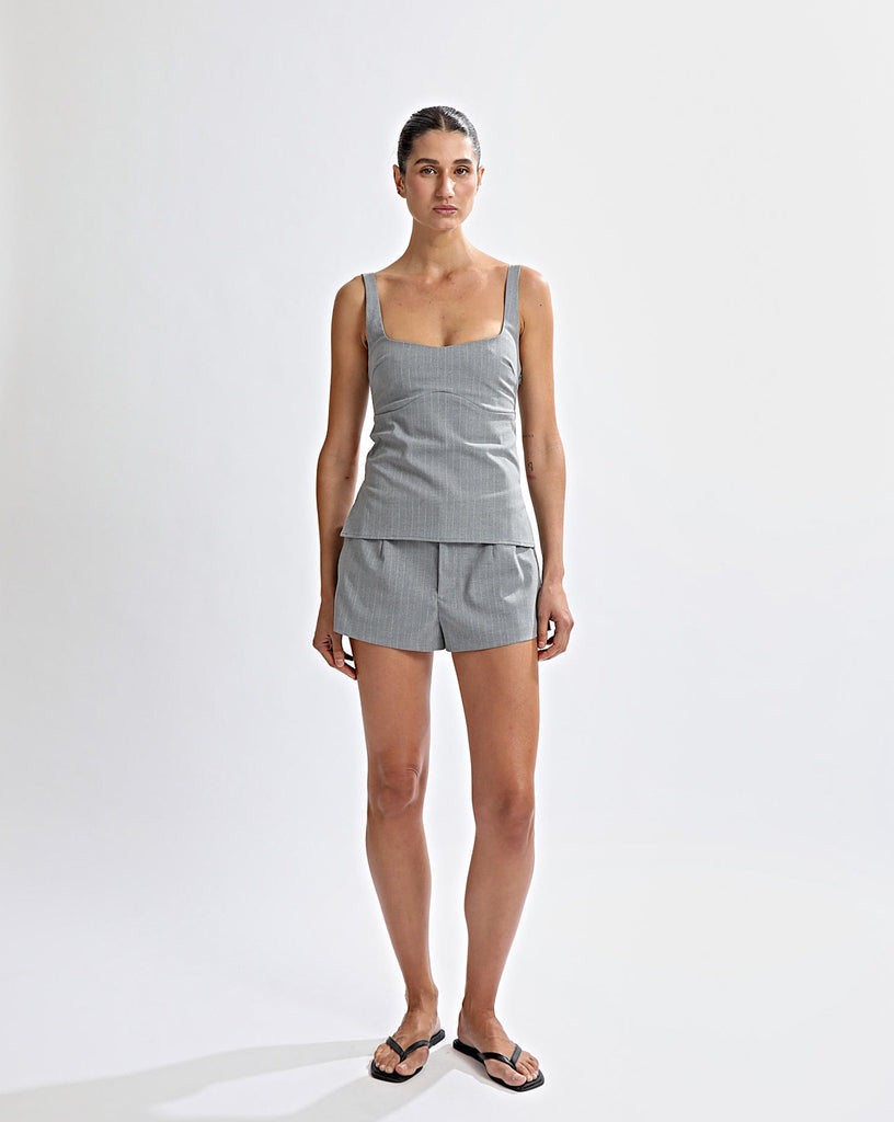 Luca Shorts Grey Stripe