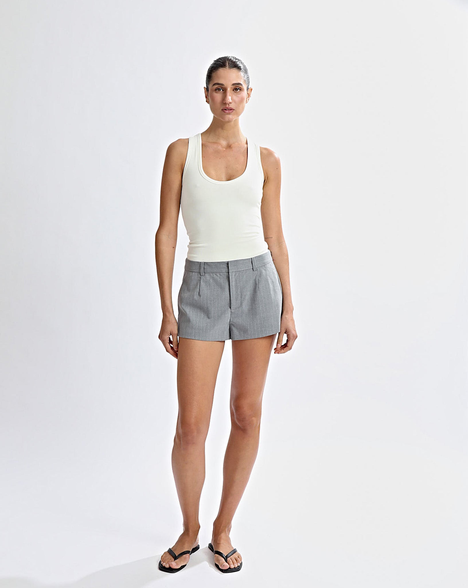 Luca Shorts Grey Stripe