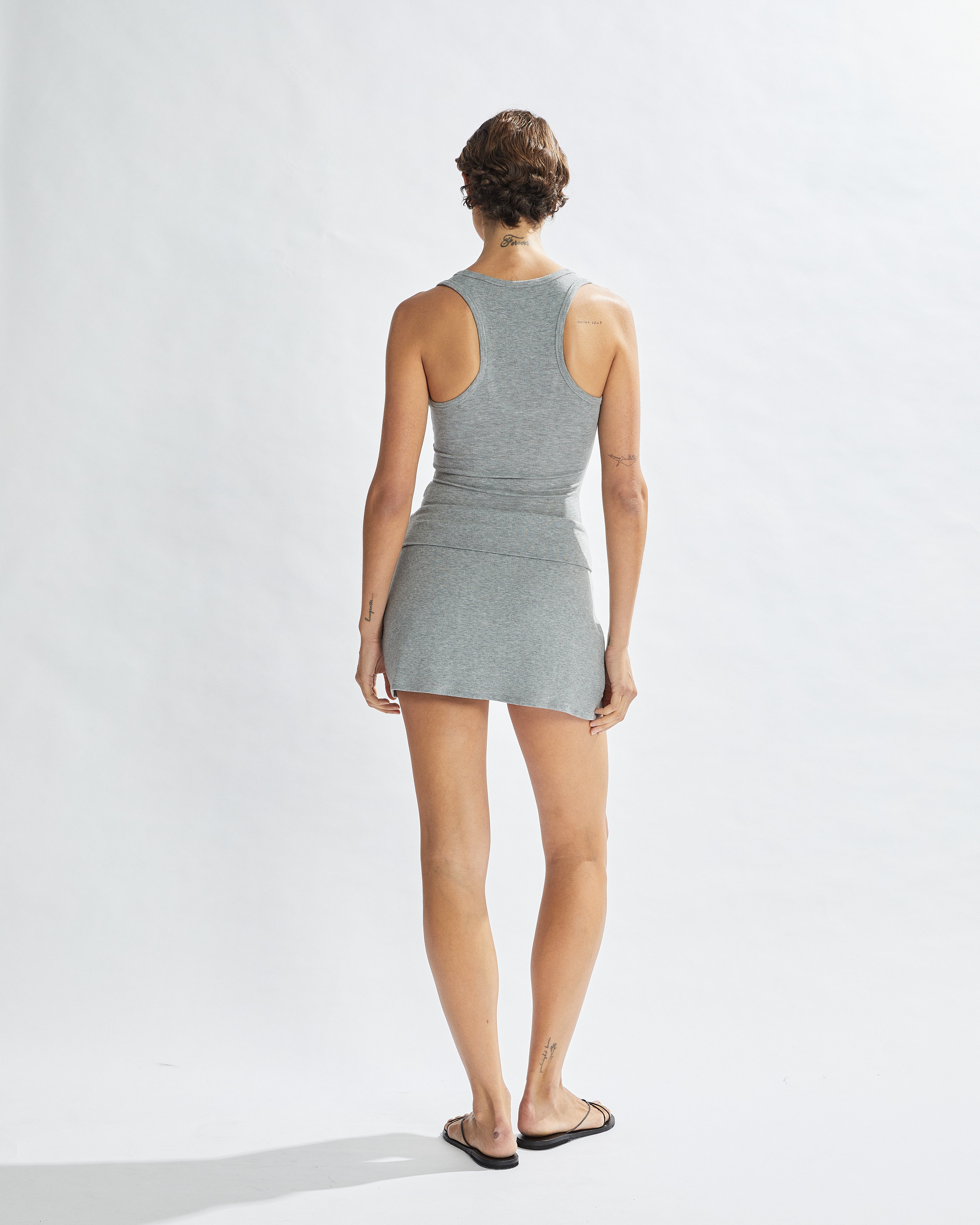 Sophia Mini Skirt Grey