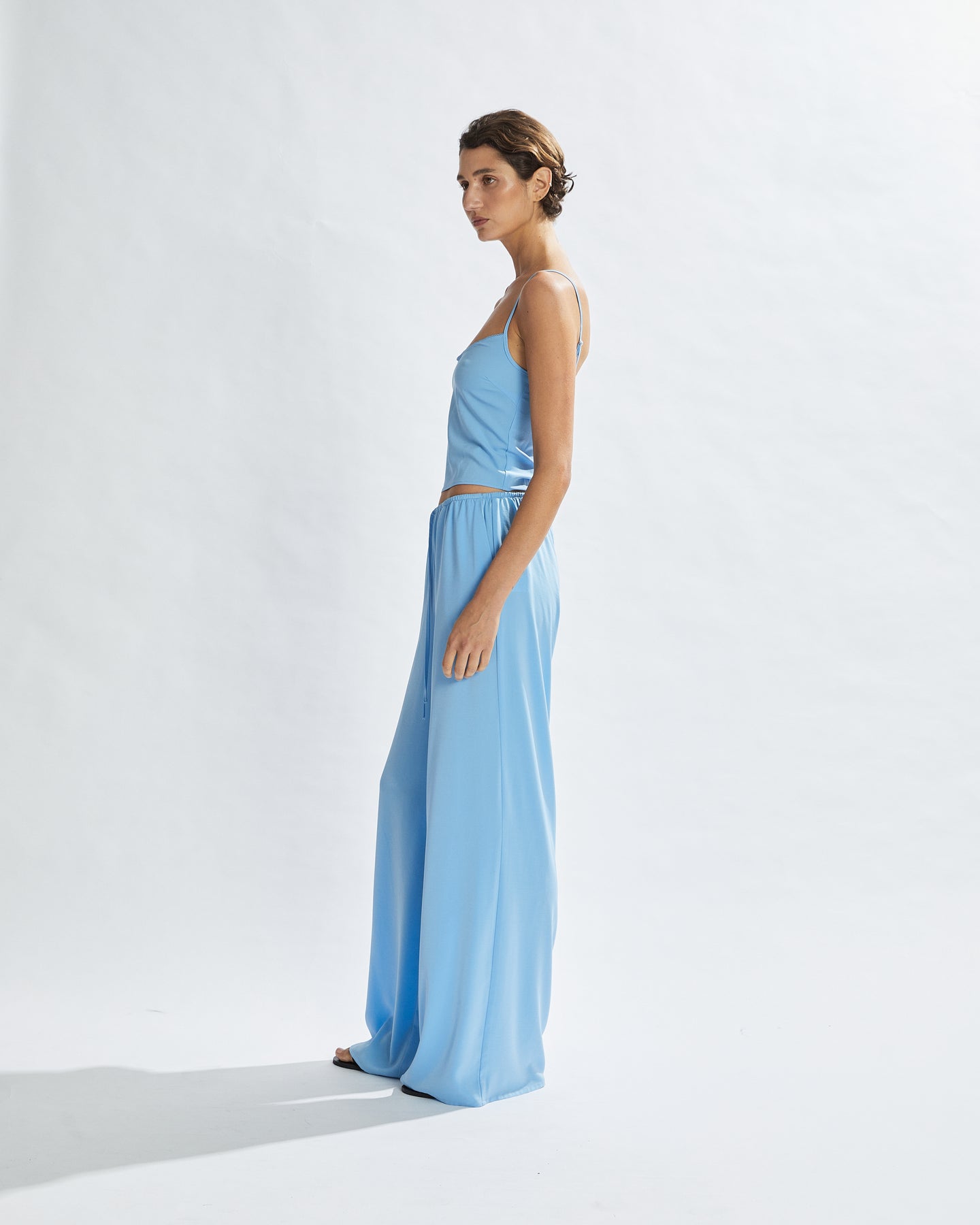 Alias Pants Sky Blue Cropped One Mile The Label Alias Pants Sky Blue Cropped One Mile The Label