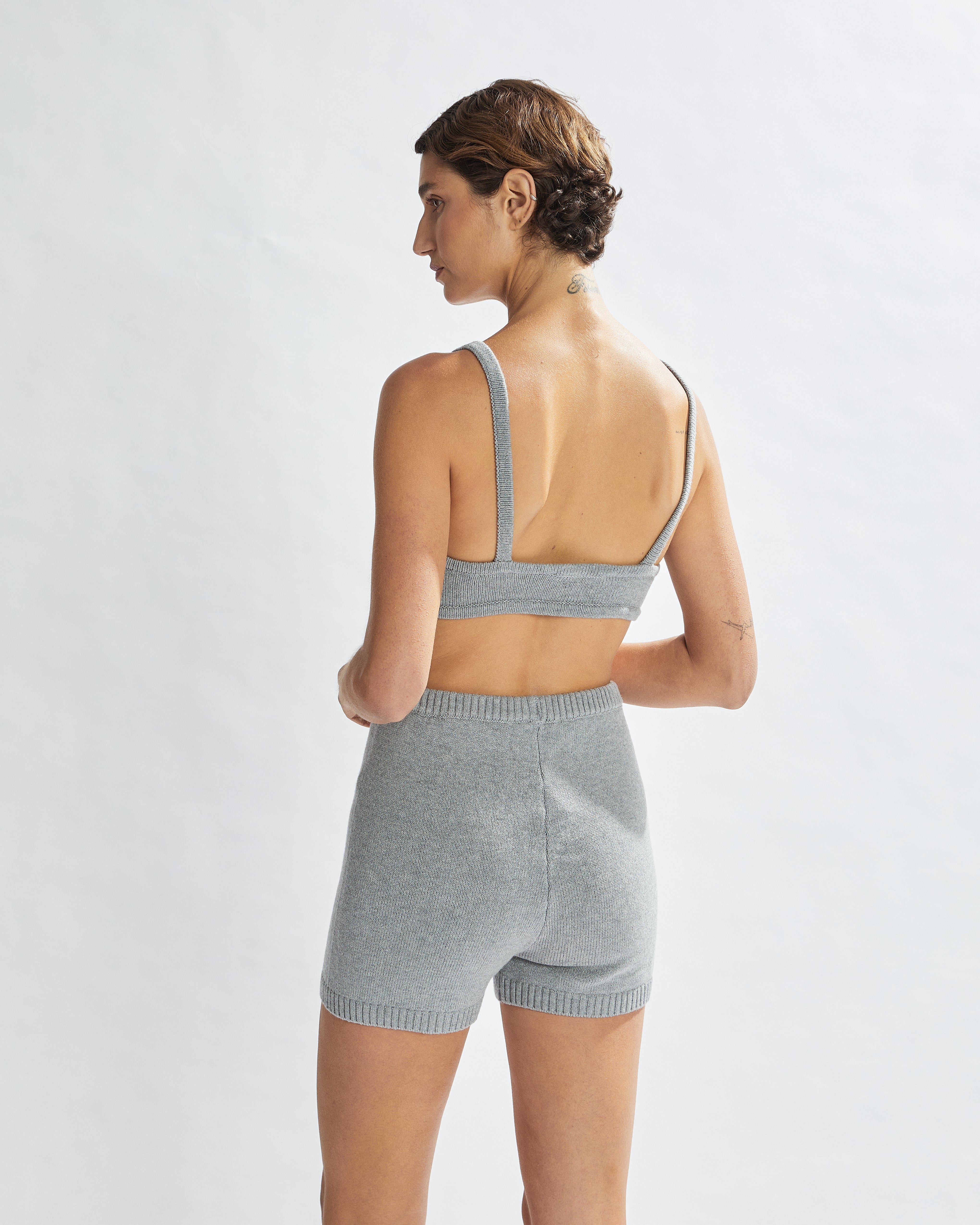 Drew Knit Bralette Grey