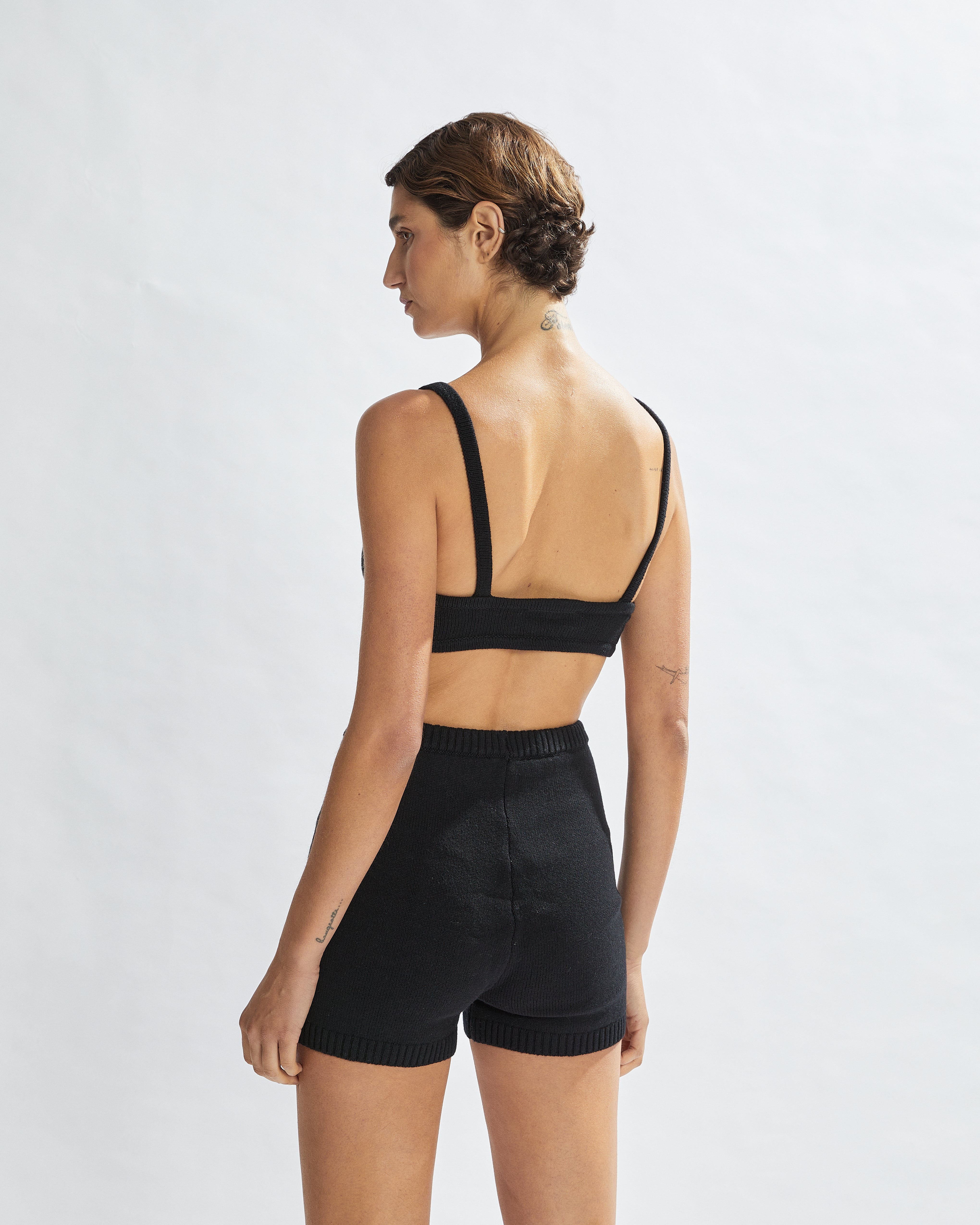 Drew Knit Bralette Black