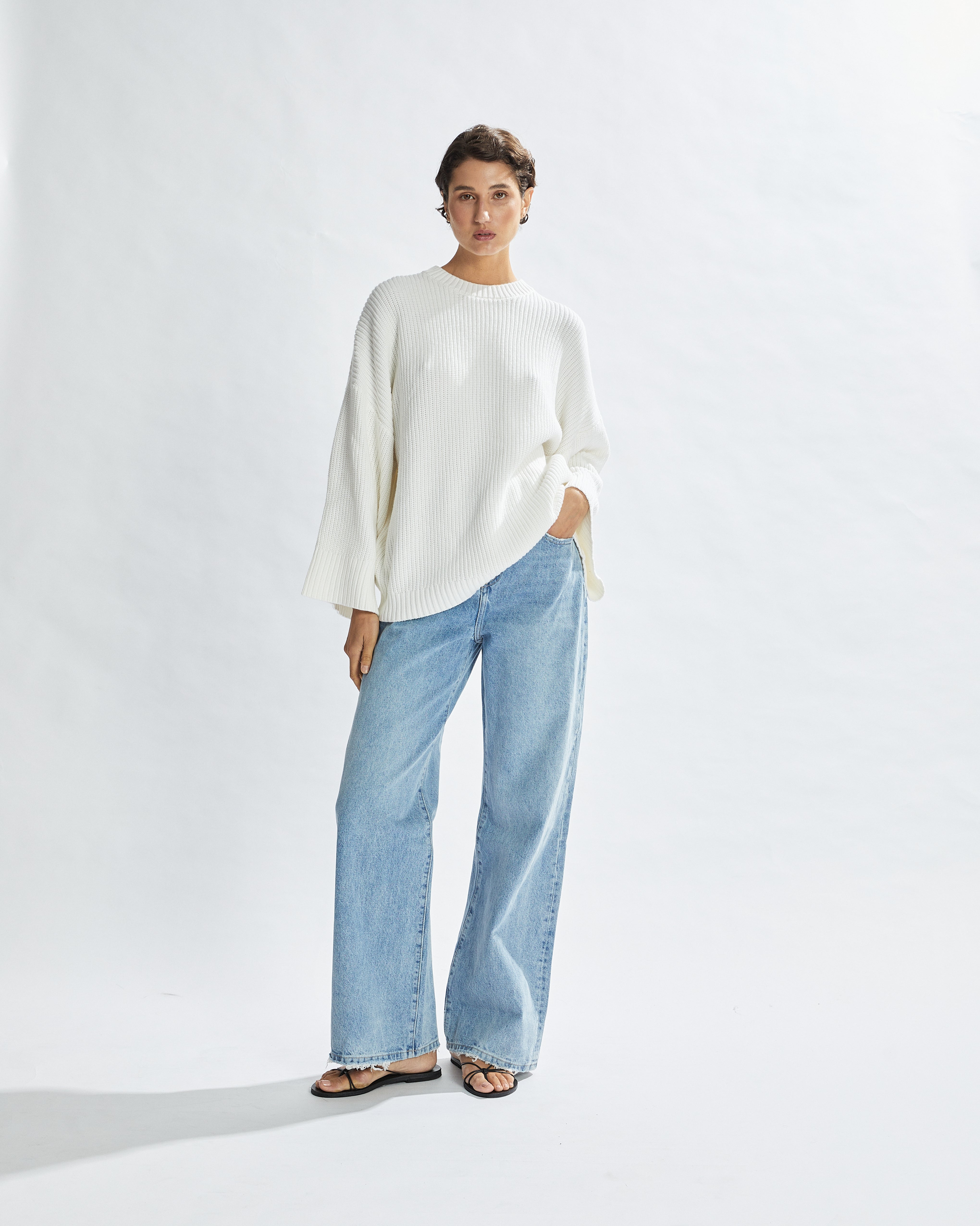 Drew Knit Jumper White