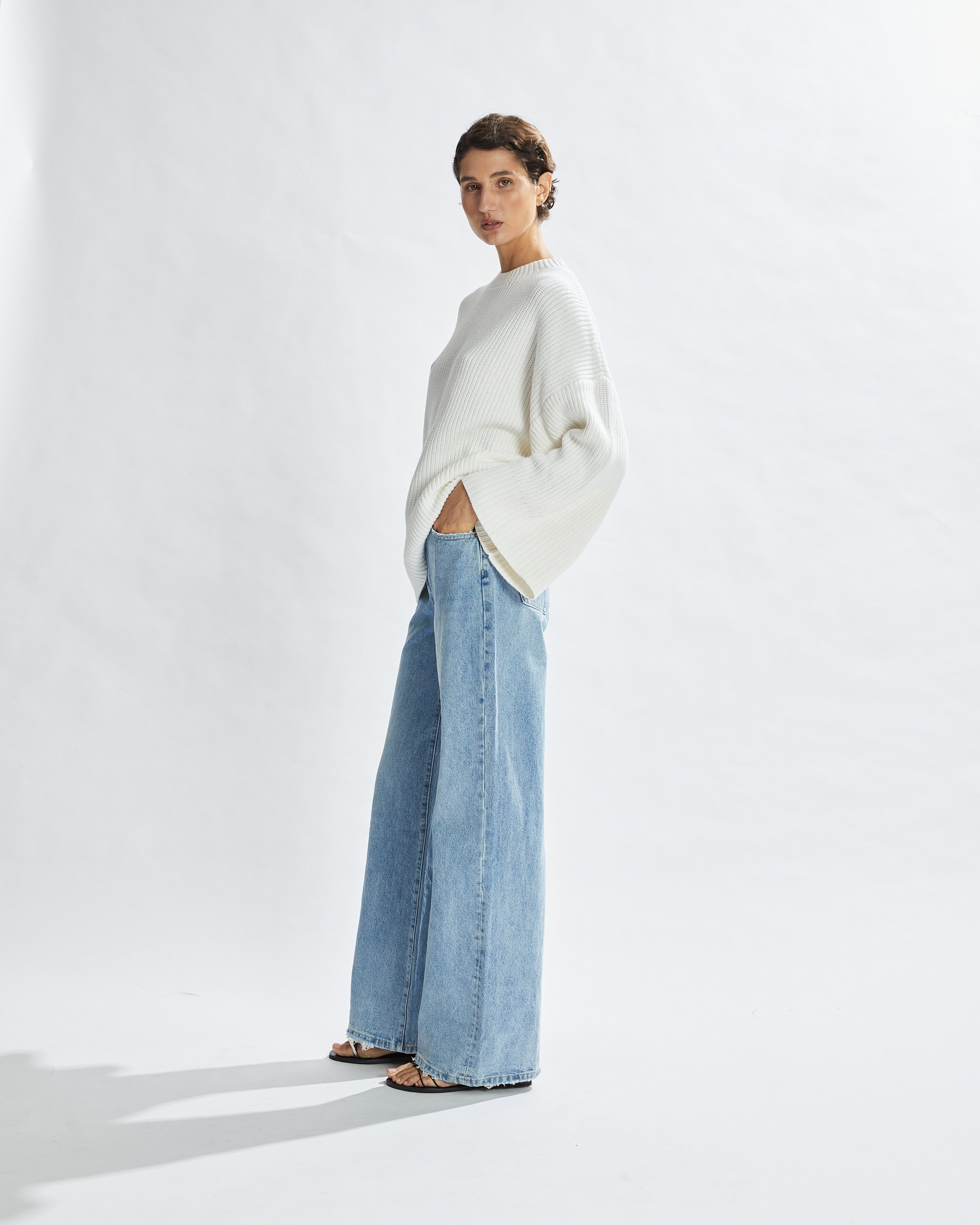 Drew Knit Jumper White