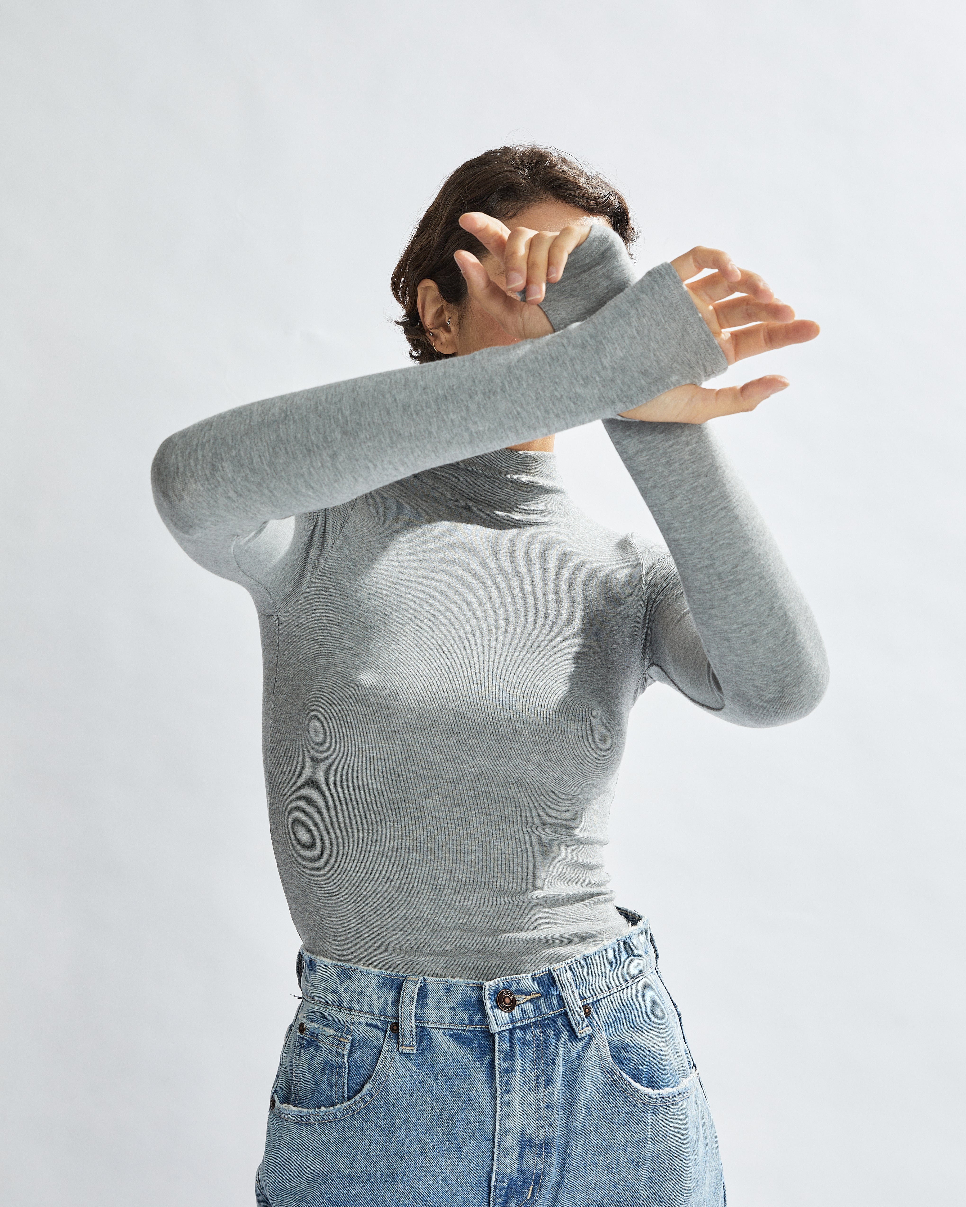 Sophia Long Sleeve Top Grey