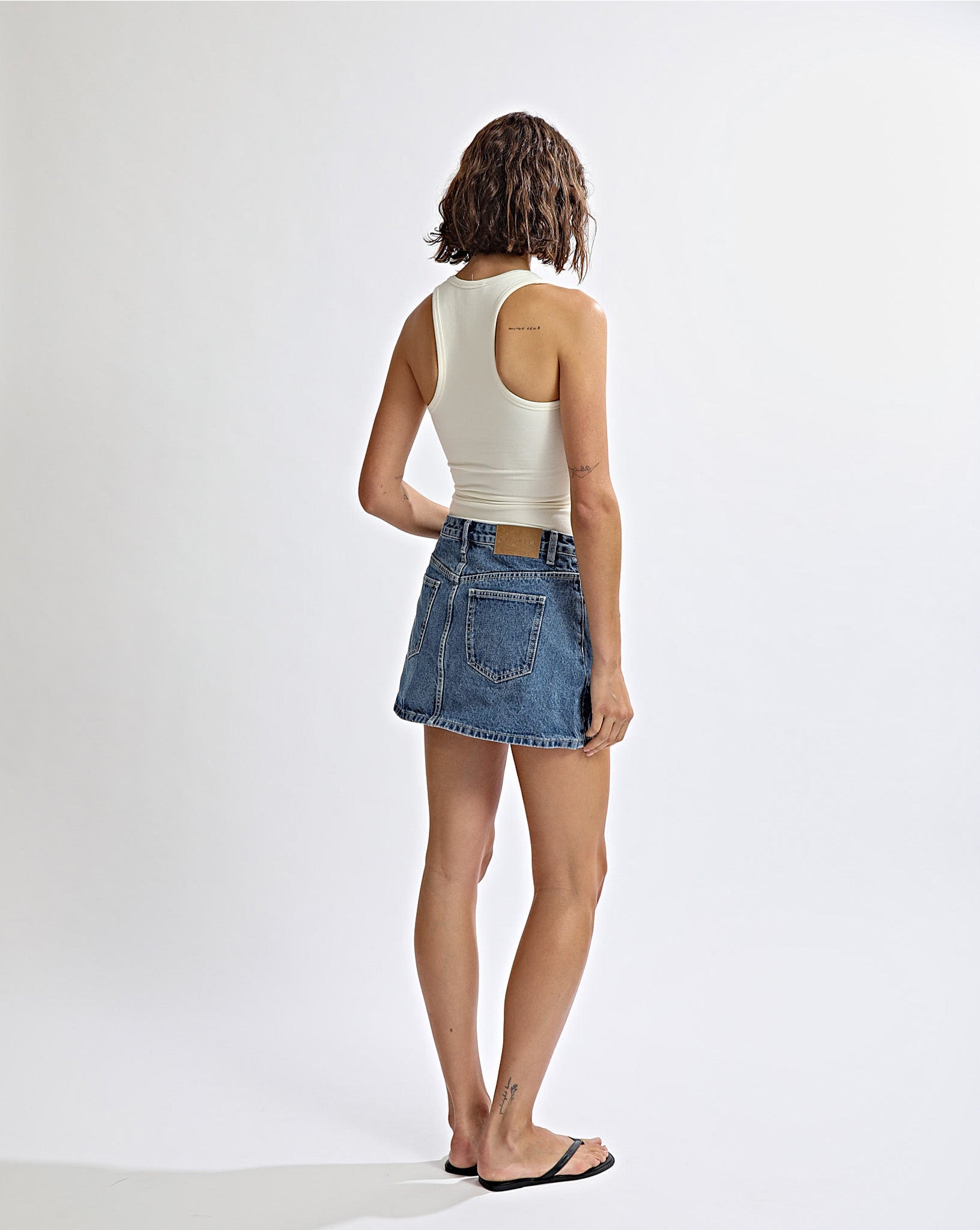 Noah Denim Mini Skirt Indigo
