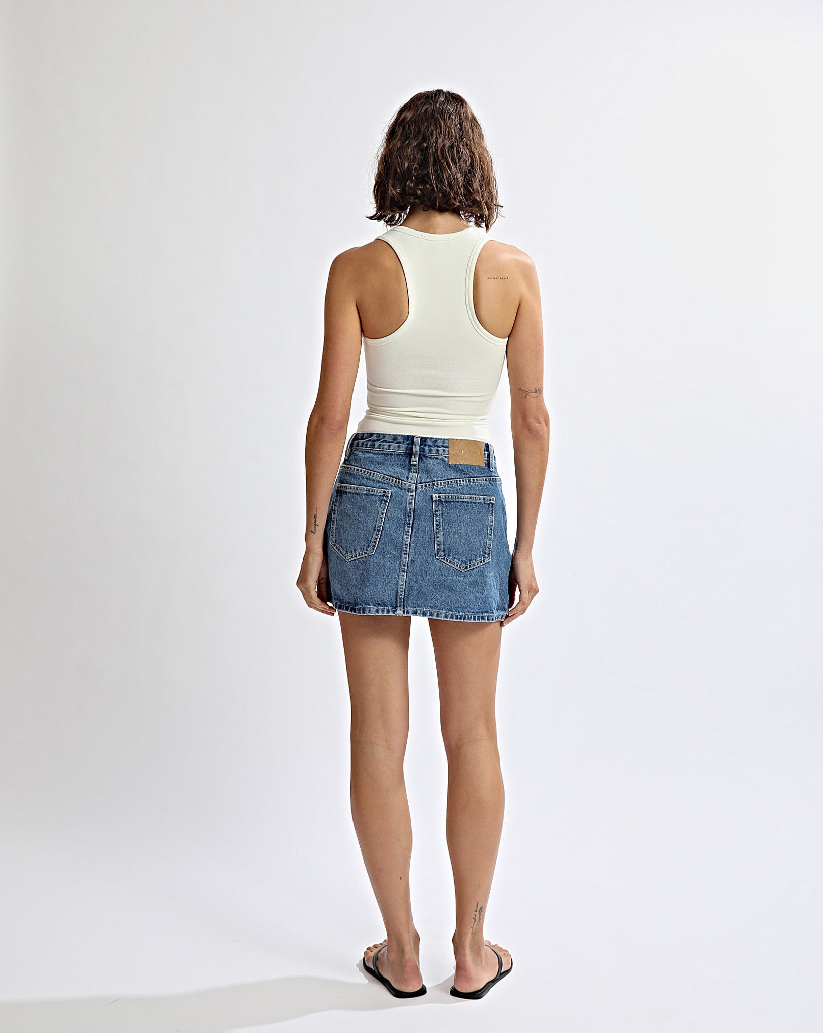 Noah Denim Mini Skirt Indigo