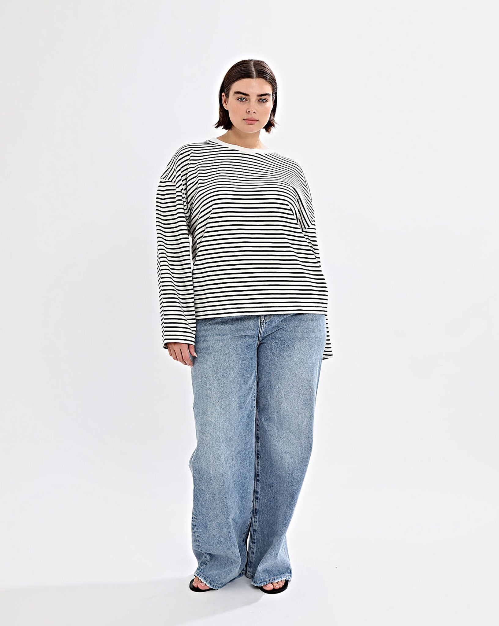 Paris Long Sleeve Top Stripe