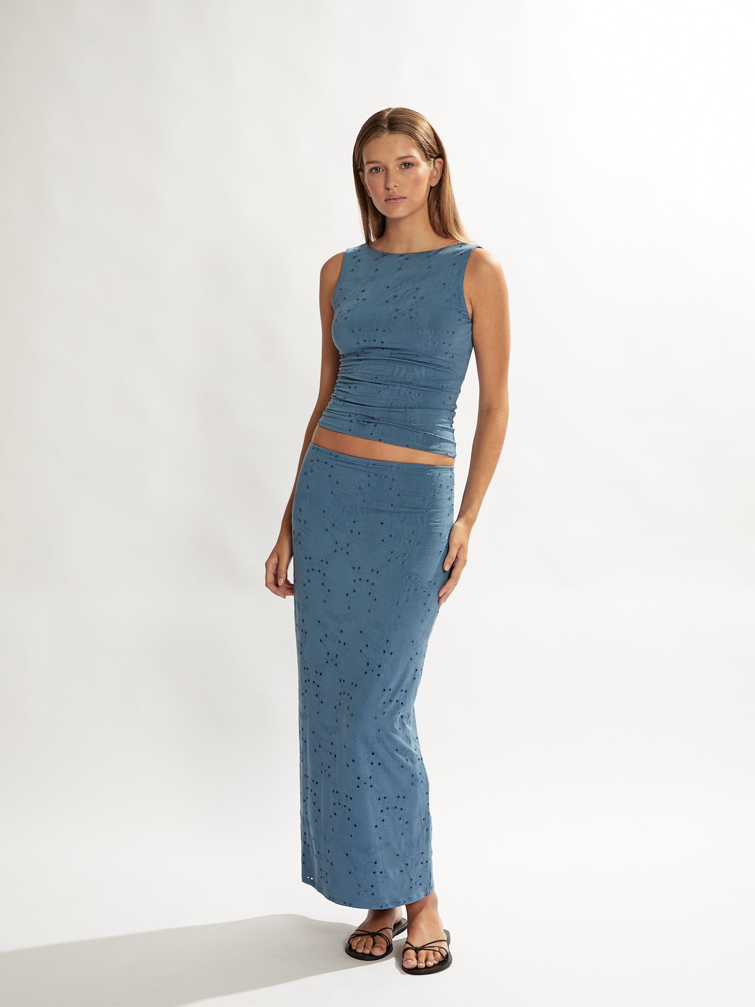 Mia Skirt Marine Blue