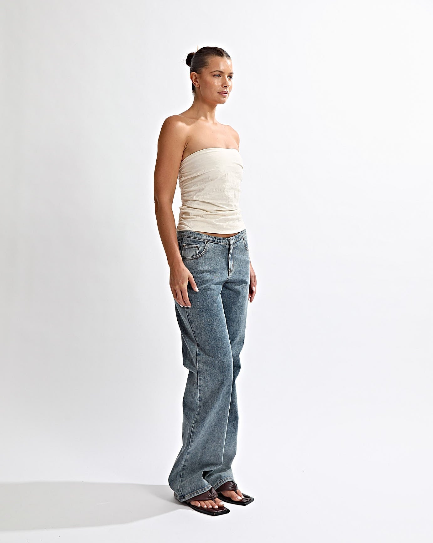 Heidi Strapless Top Cream