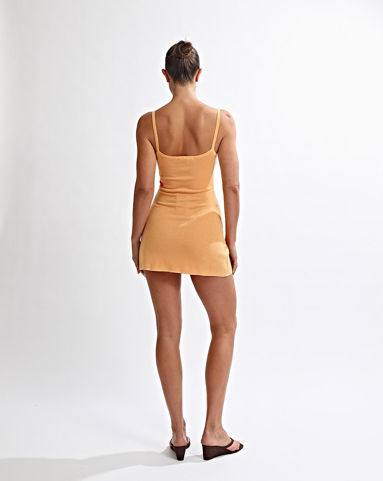 Cali Knit Mini Dress Orange
