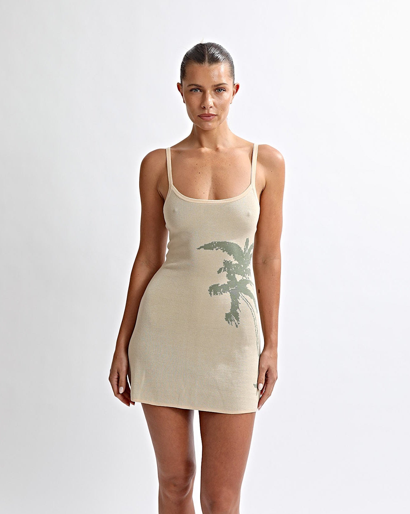 Cali Knit Mini Dress Sand